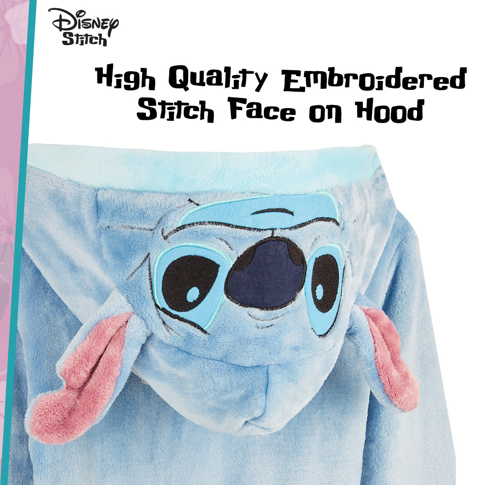 disney-stitch-peignoir-enfant-polaire-capuche-7-8-ans image 5