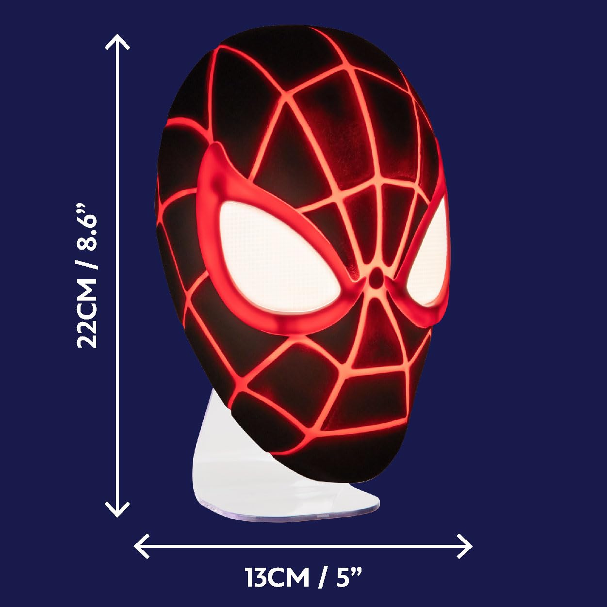 marvel-miles-morales-lampe-led-masque-spider-man-22-cm image 5