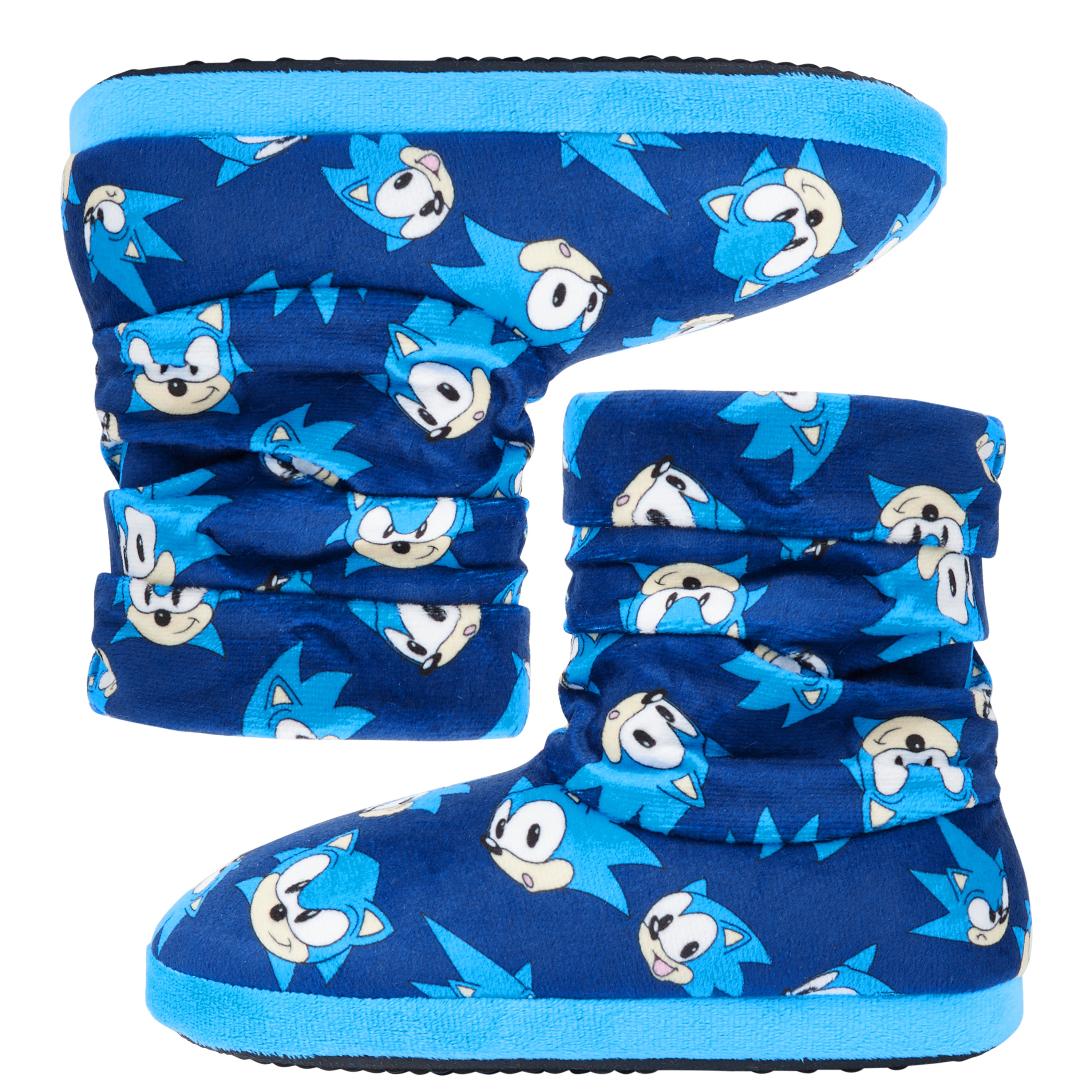 get-trend-sonic-chaussons-gar-on-boots-peluche-chaud image 2