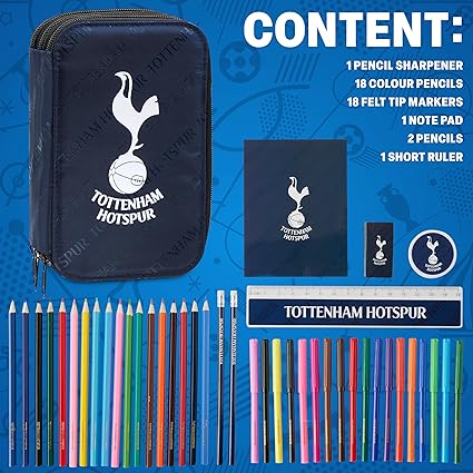 tottenham-hotspur-trousse-scolaire-garnie-3-compartiments image 6
