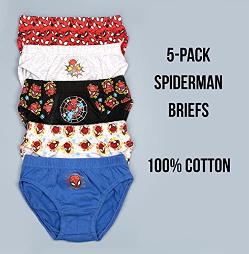 marvel-spider-man-slip-coton-gar-on-lot-de-5-bleu-gris image 8
