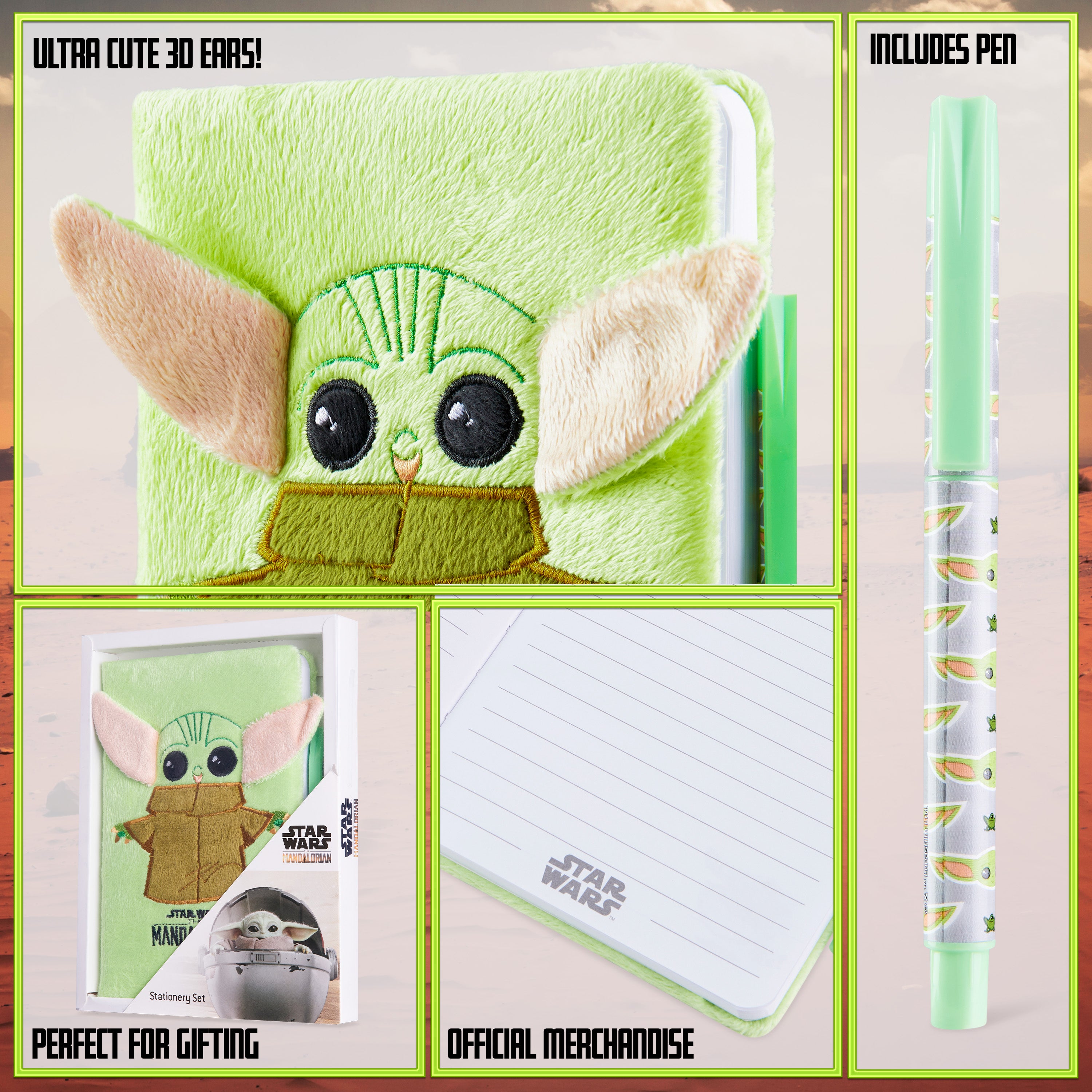 mandalorian-carnet-a5-baby-yoda-stylo-96-pages image 6
