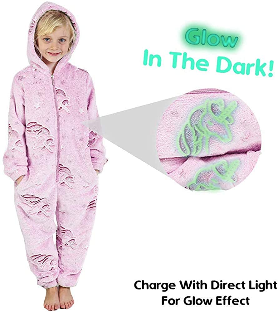 citycomfort-onesie-fille-licorne-phosphorescent-polaire image 2