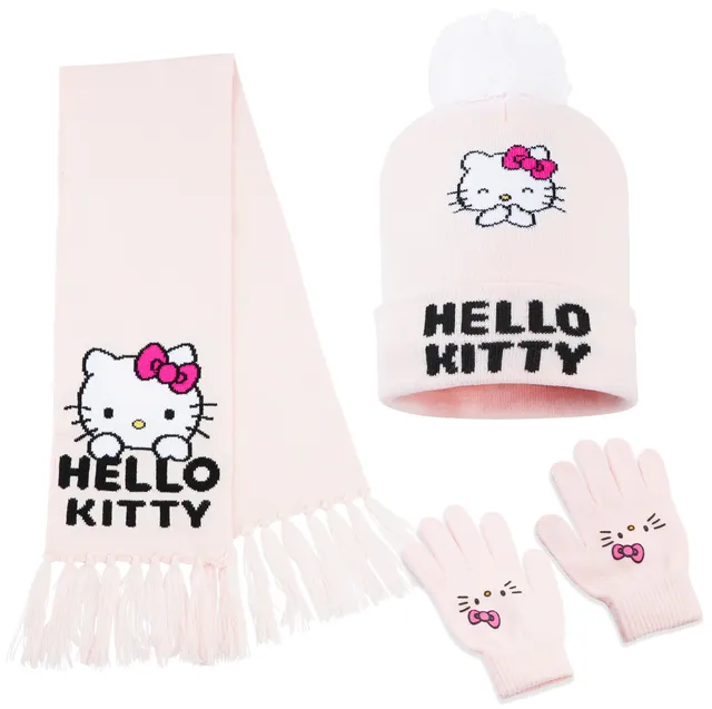 hello-kitty-ensemble-hiver-fille-bonnet-charpe-gants-4-12-ans image 1