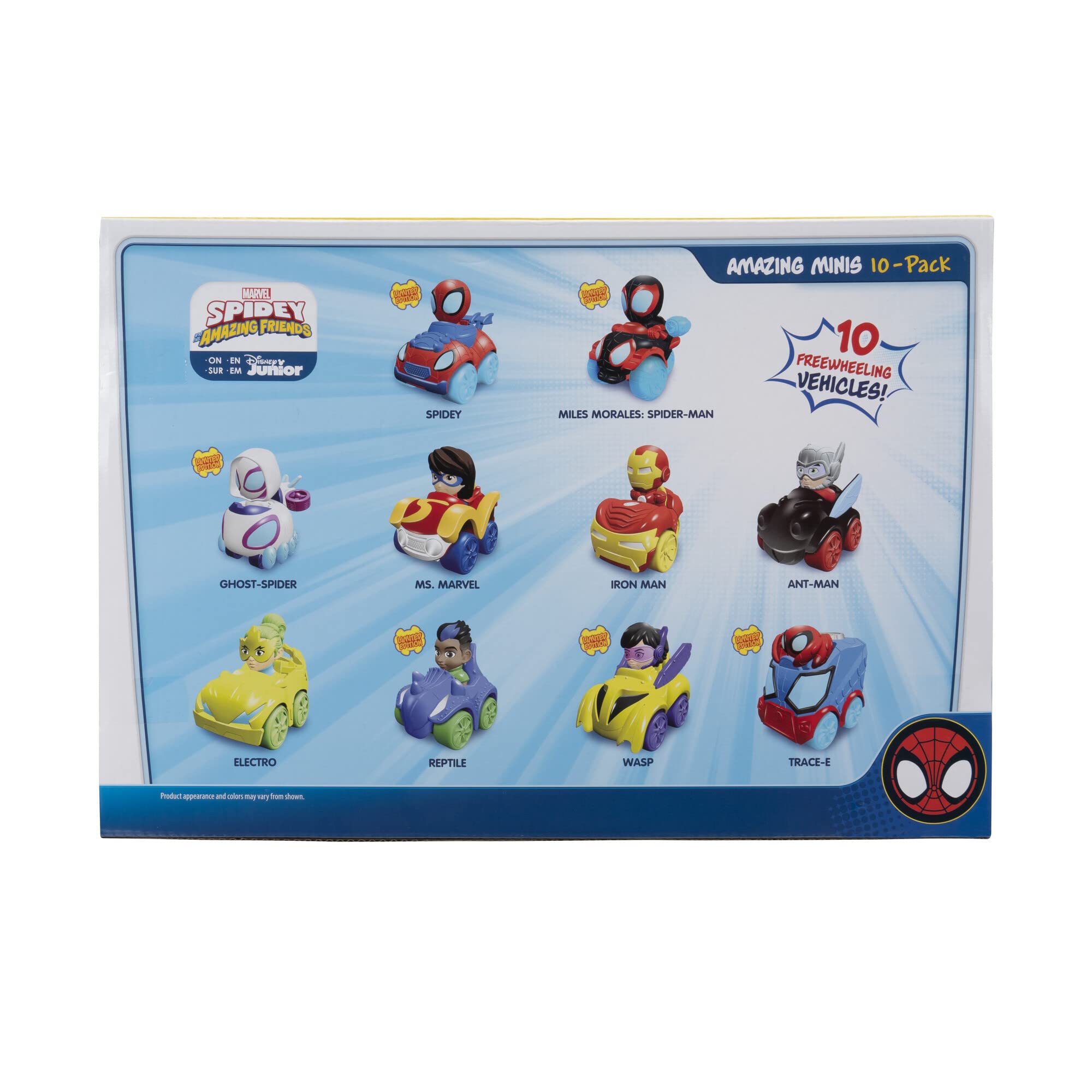 spidey-et-ses-amis-pack-10-mini-voitures-voiturettes-5-cm image 3