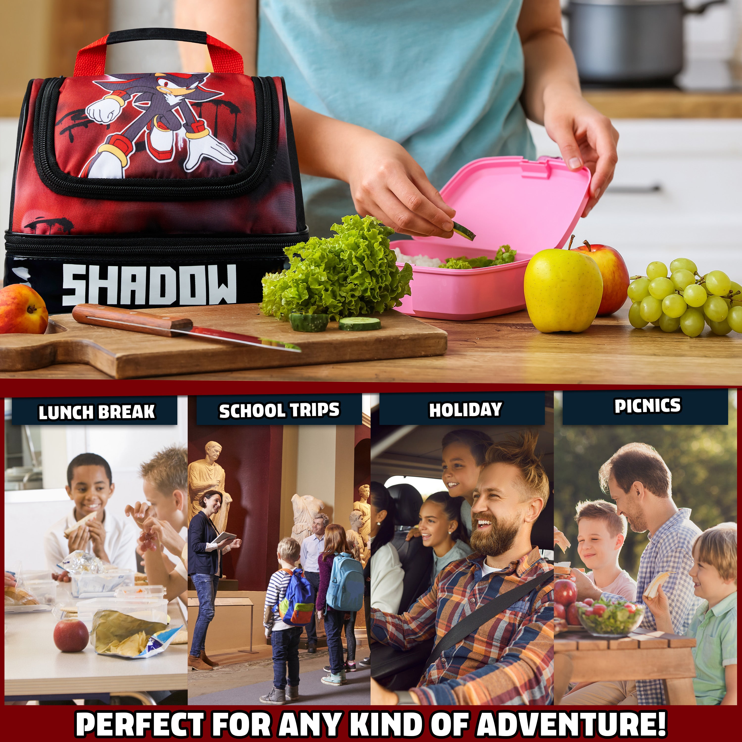 sonic-shadow-sac-repas-isotherme-enfant-double-compartiment image 2