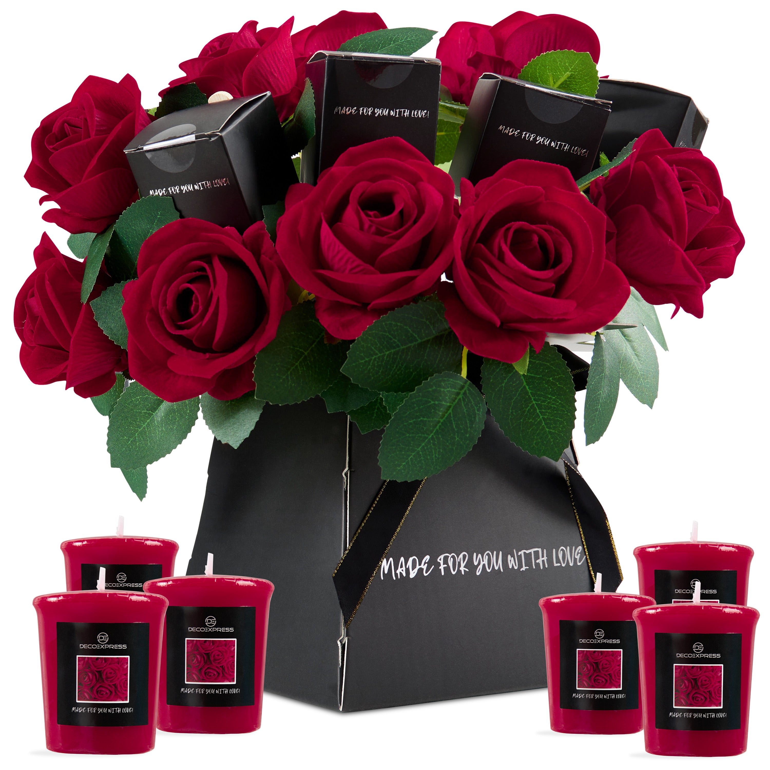 deco-express-coffret-bougies-parfum-es-roses-bouquet-rouge-femme image 1