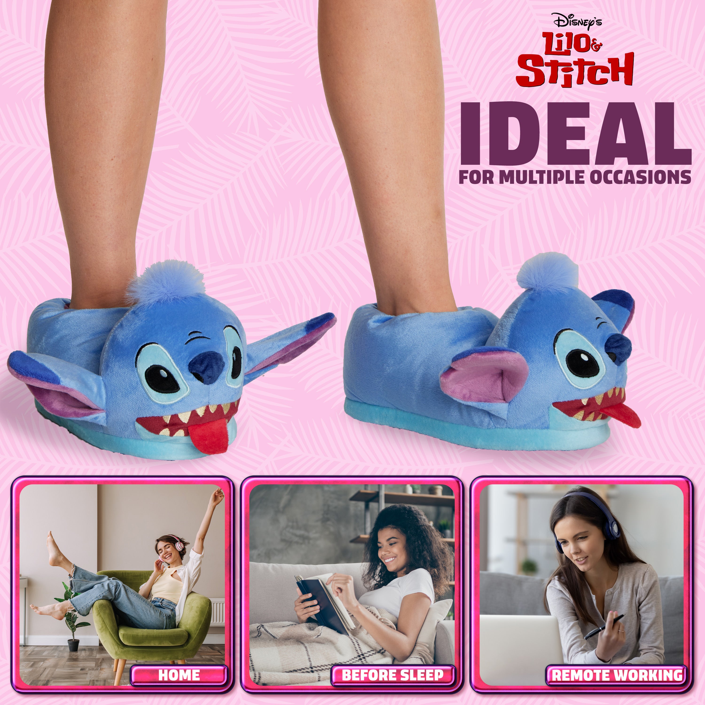 disney-stitch-pantoufle-femme-3d-bleue-chaude-antid-rapante image 5