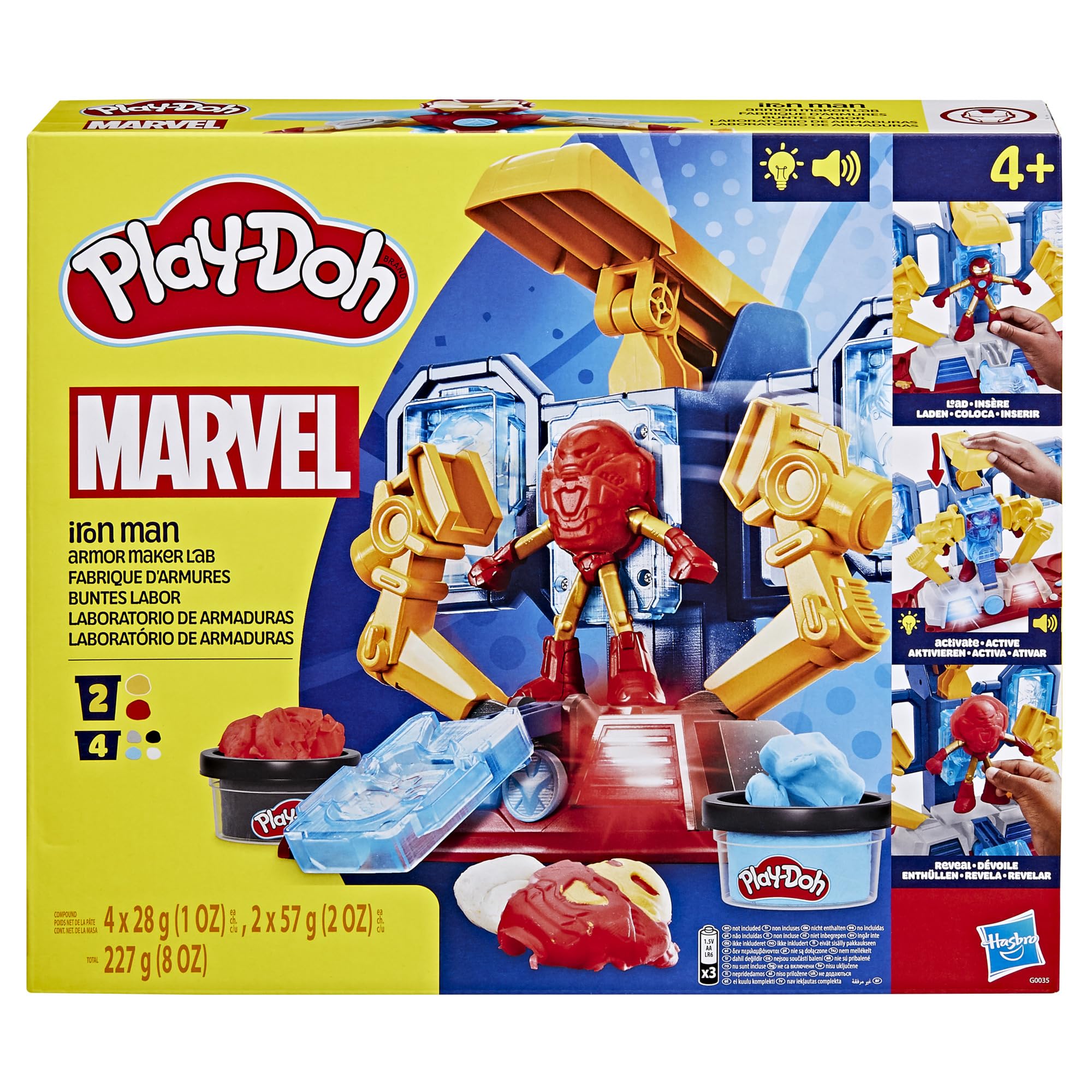 play-doh-marvel-iron-man-fabrique-d-armures-p-te-modeler image 2