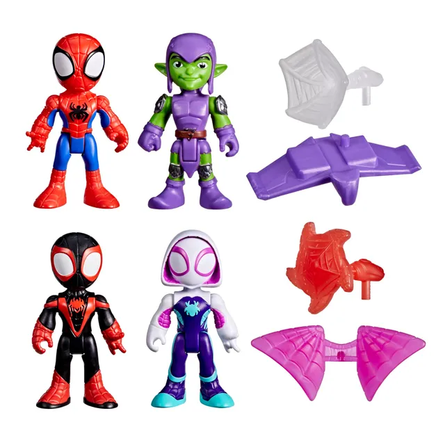 marvel-spidey-et-ses-amis-hero-pack-4-figurines-articul-es image 1