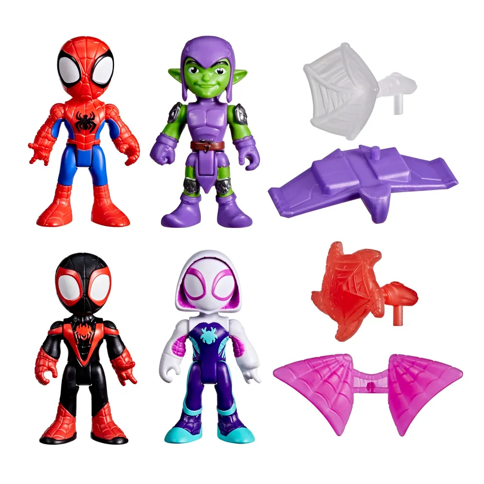 marvel-spidey-et-ses-amis-hero-pack-4-figurines-articul-es image 1