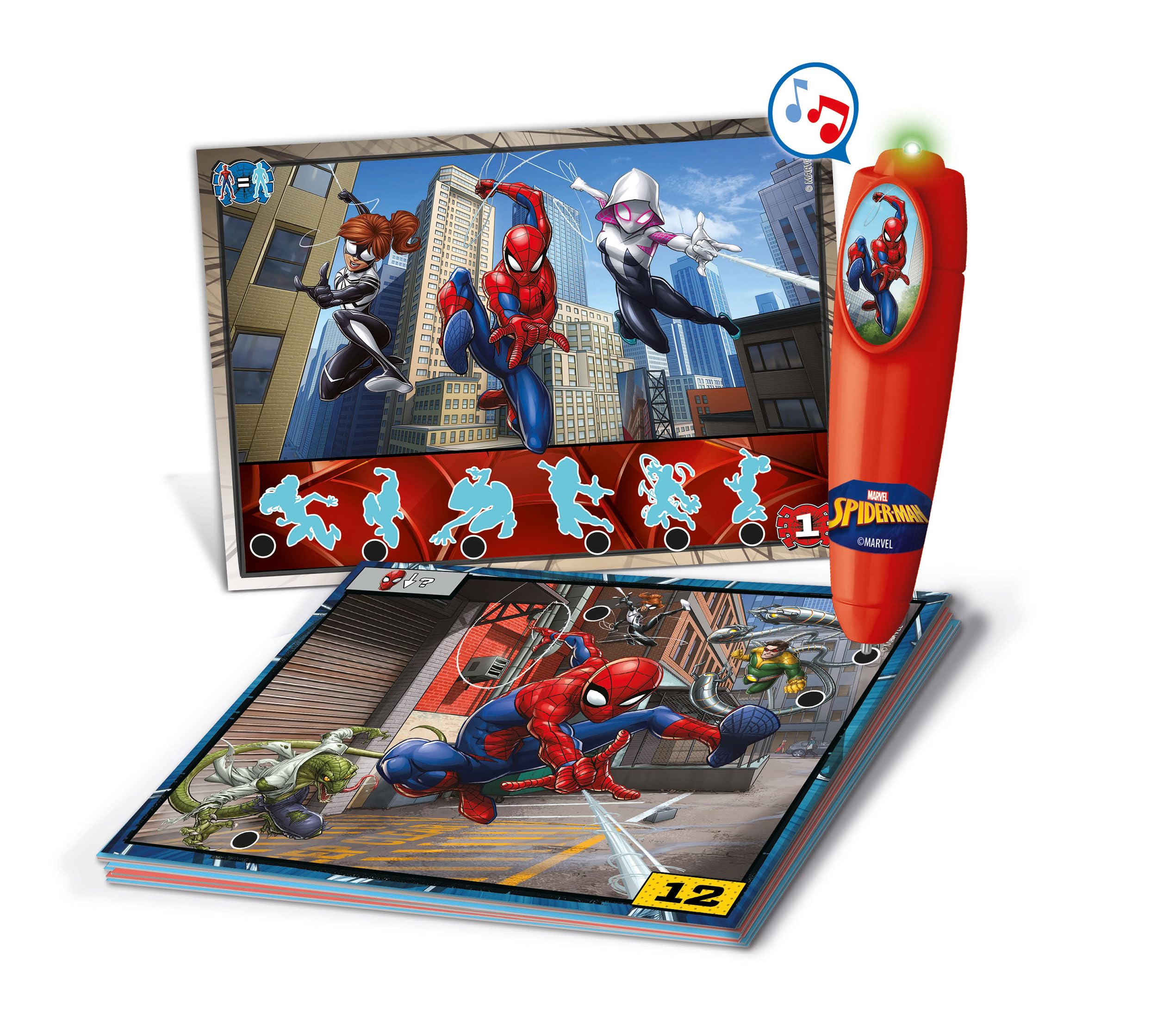 clementoni-sapientino-quizzy-16452-jeu-ducatif-spider-man-3-ans image 2