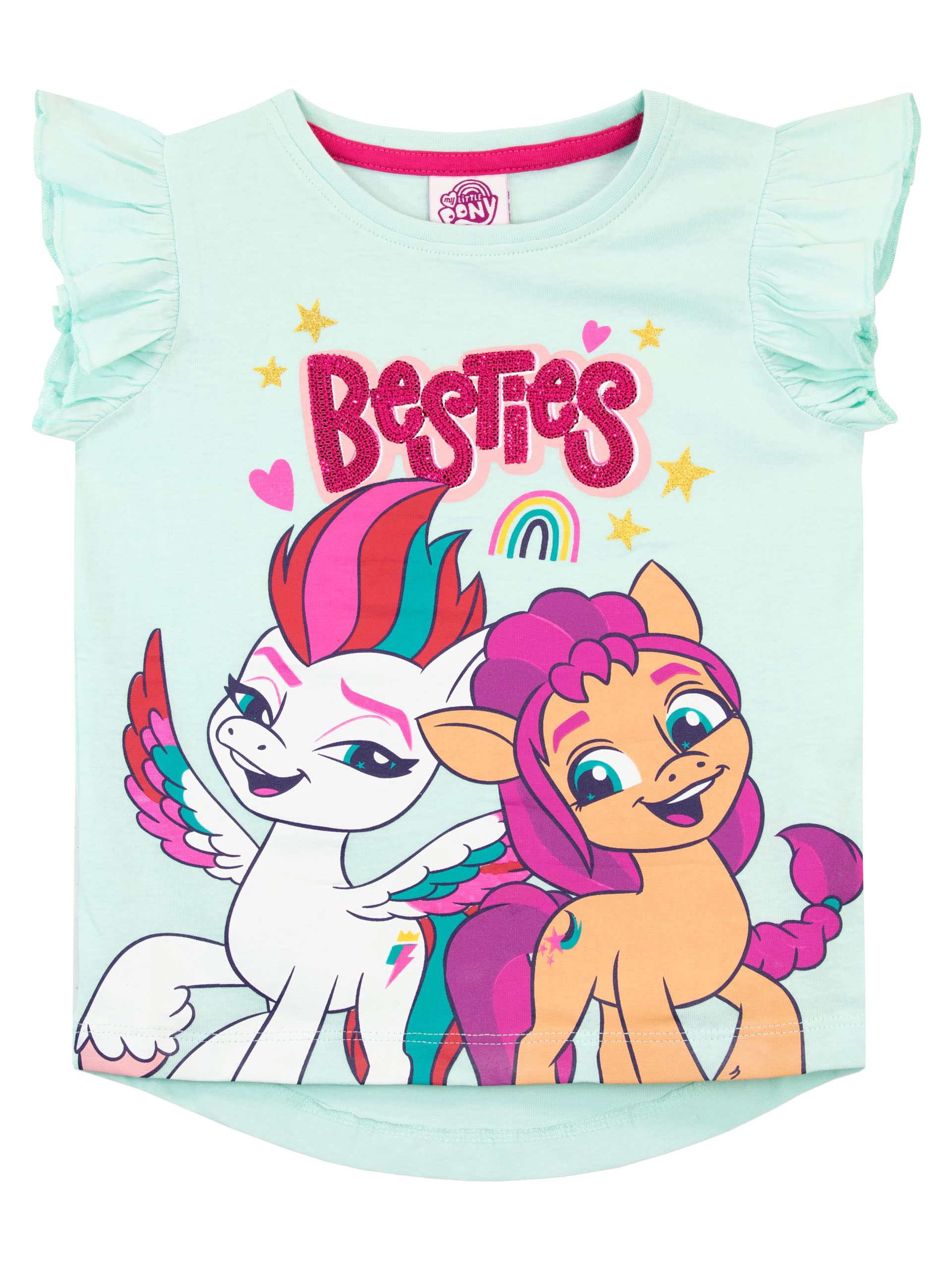 my-little-pony-t-shirt-fille-besties-zipp-sunny-rose image 1