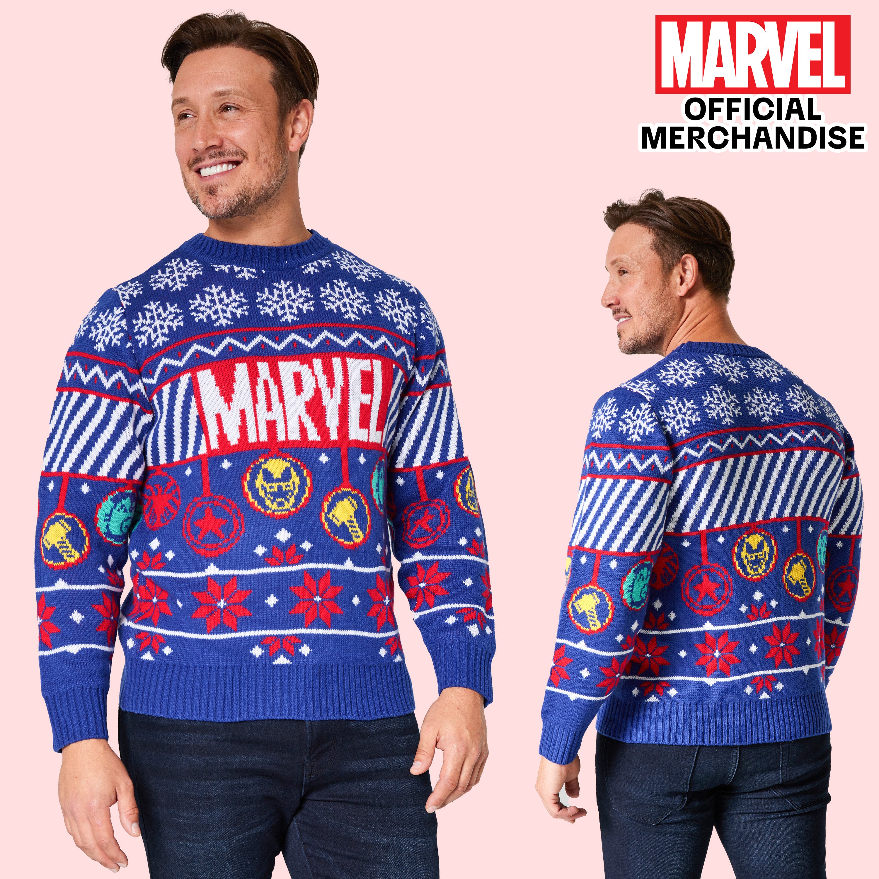 marvel-pull-de-no-l-homme-tricot-taille-m-chaud image 4