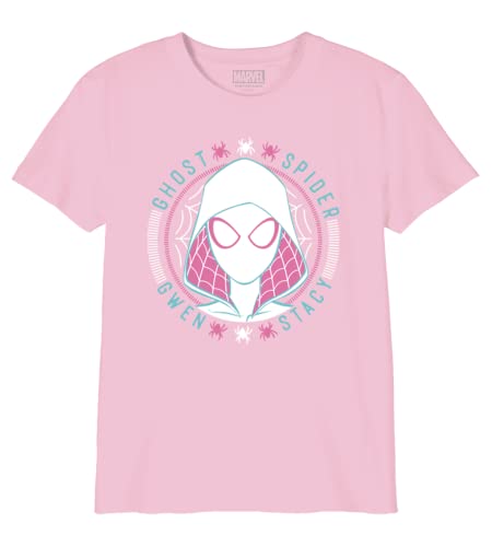marvel-t-shirt-fille-coton-gris-rose-8-ans image 3