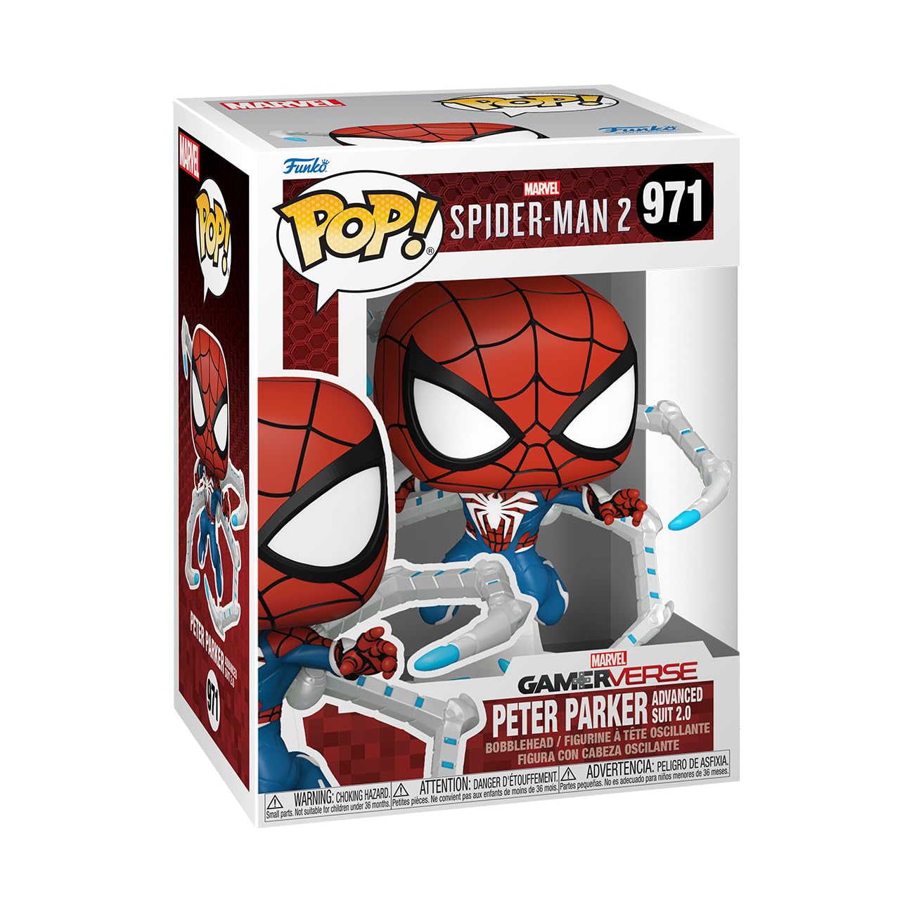funko-pop-spider-man-2-peter-parker-figurine-vinyle-9-5-cm image 1