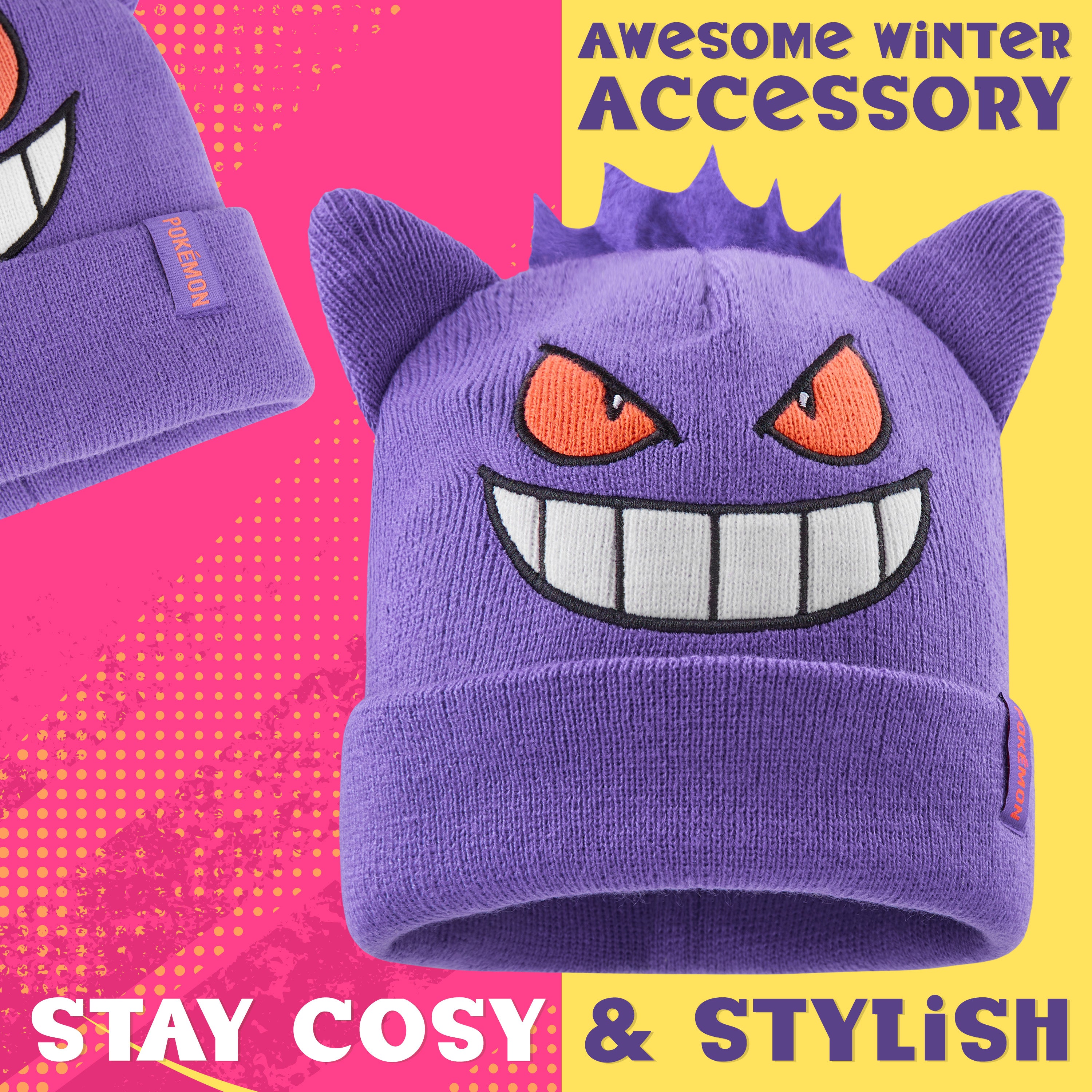 pok-mon-bonnet-enfant-tricot-chaud-taille-unique-gamer image 5
