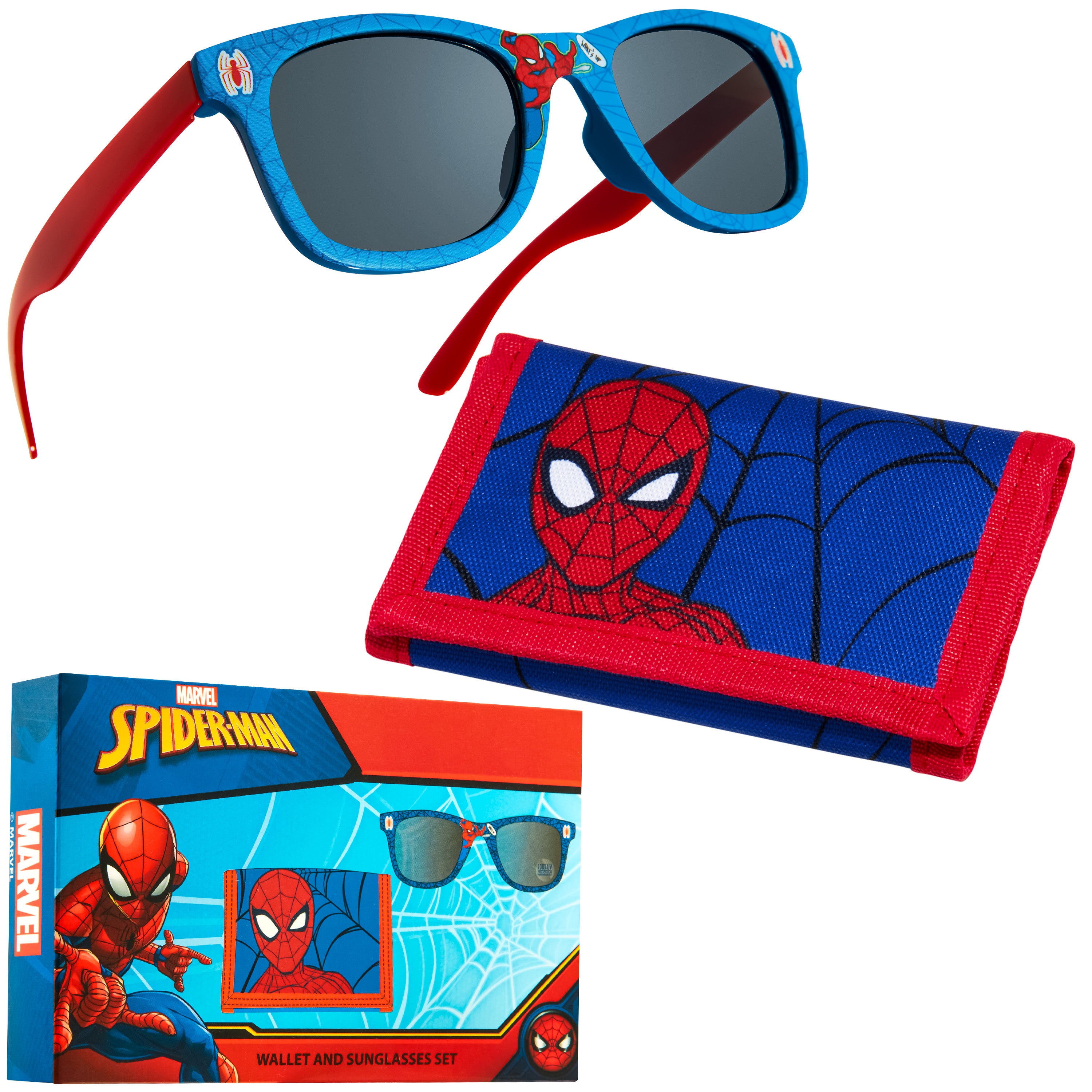 marvel-spiderman-set-lunettes-uv-portefeuille-gar-on image 1
