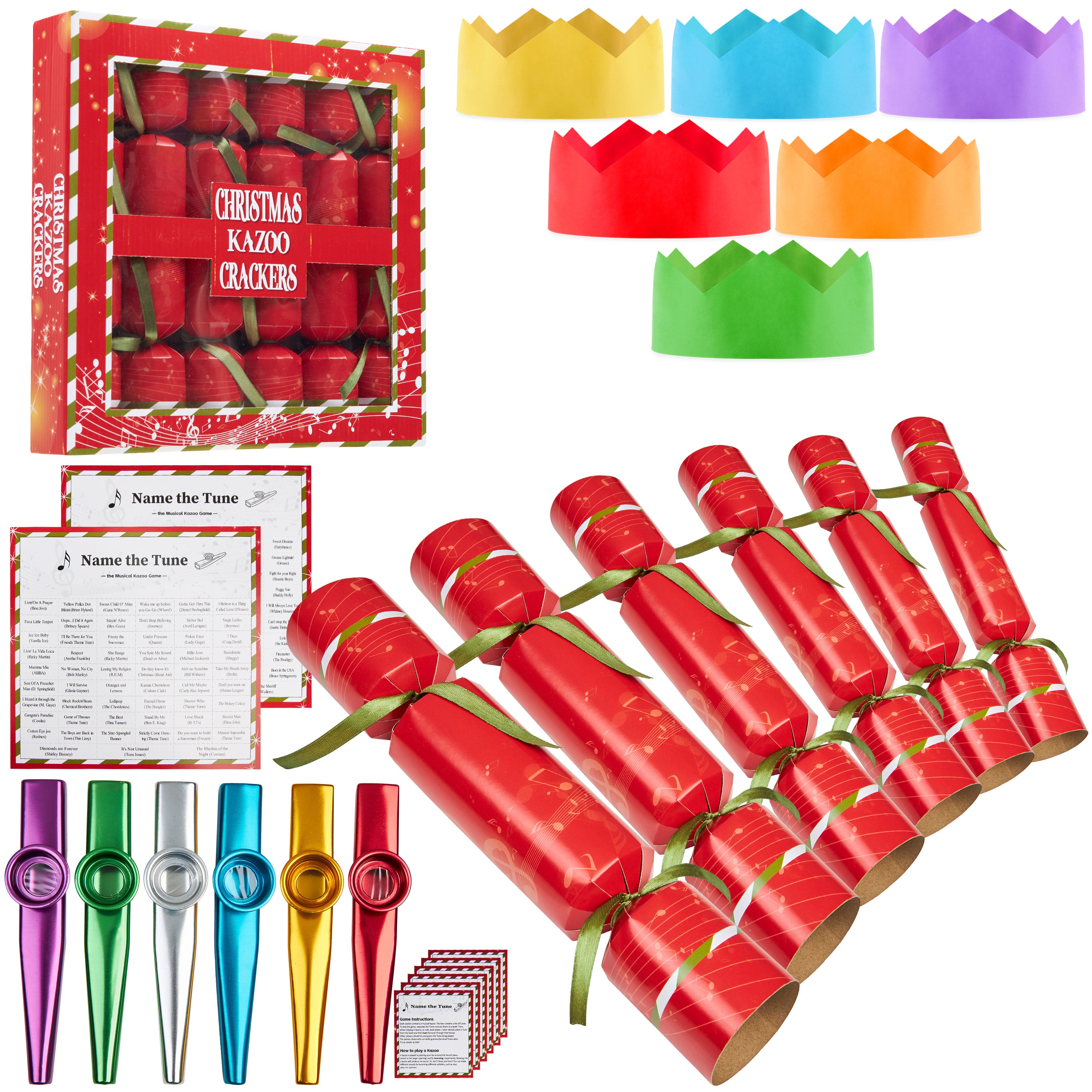 kreativekraft-crackers-no-l-musicaux-kazoo-pack-6 image 1