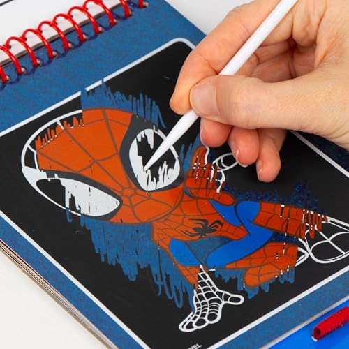 marvel-spidey-set-papeterie-scratch-book-enfant-autocollants image 7