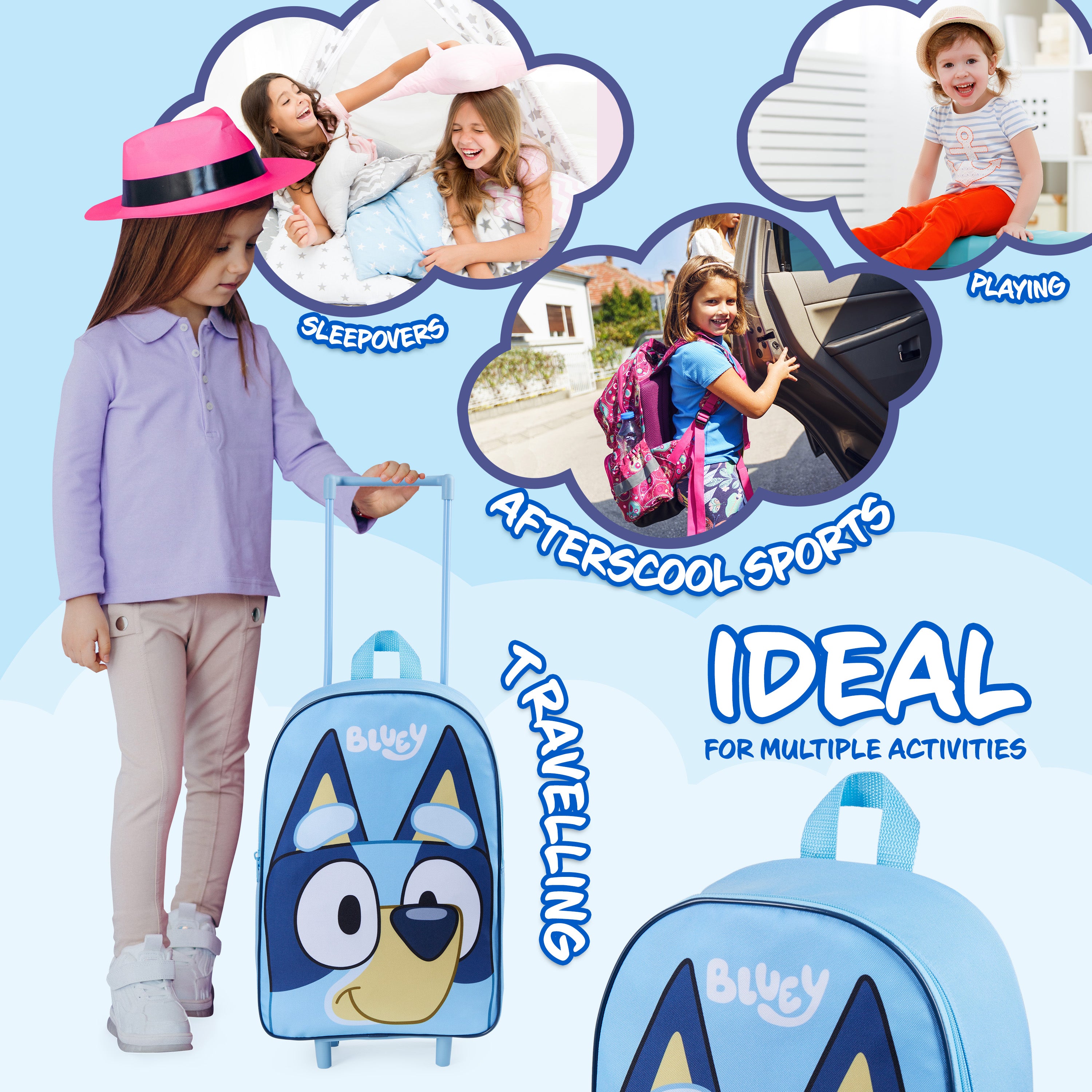 bluey-valise-enfant-roulettes-trolley-pliable-39-cm image 5