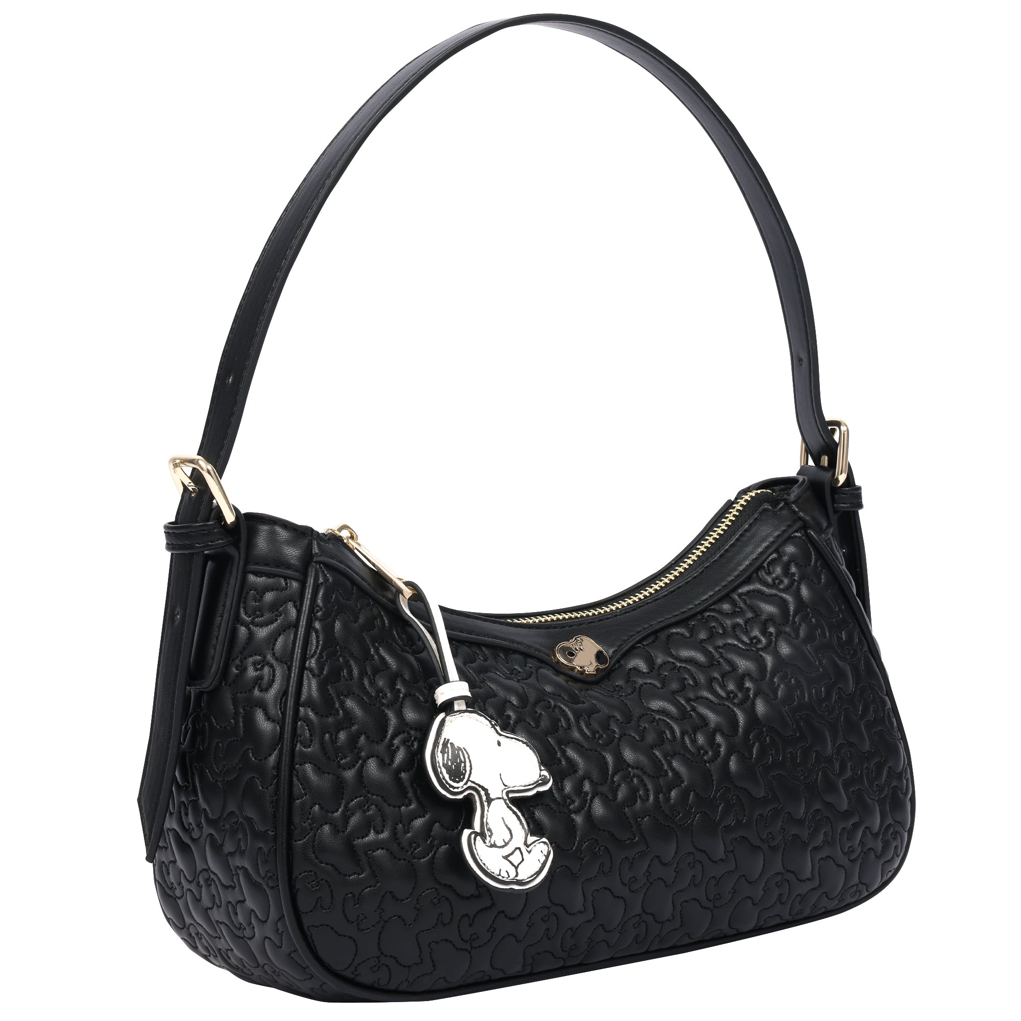 danielle-nicole-peanuts-quilted-sac-paule-noir-snoopy image 2