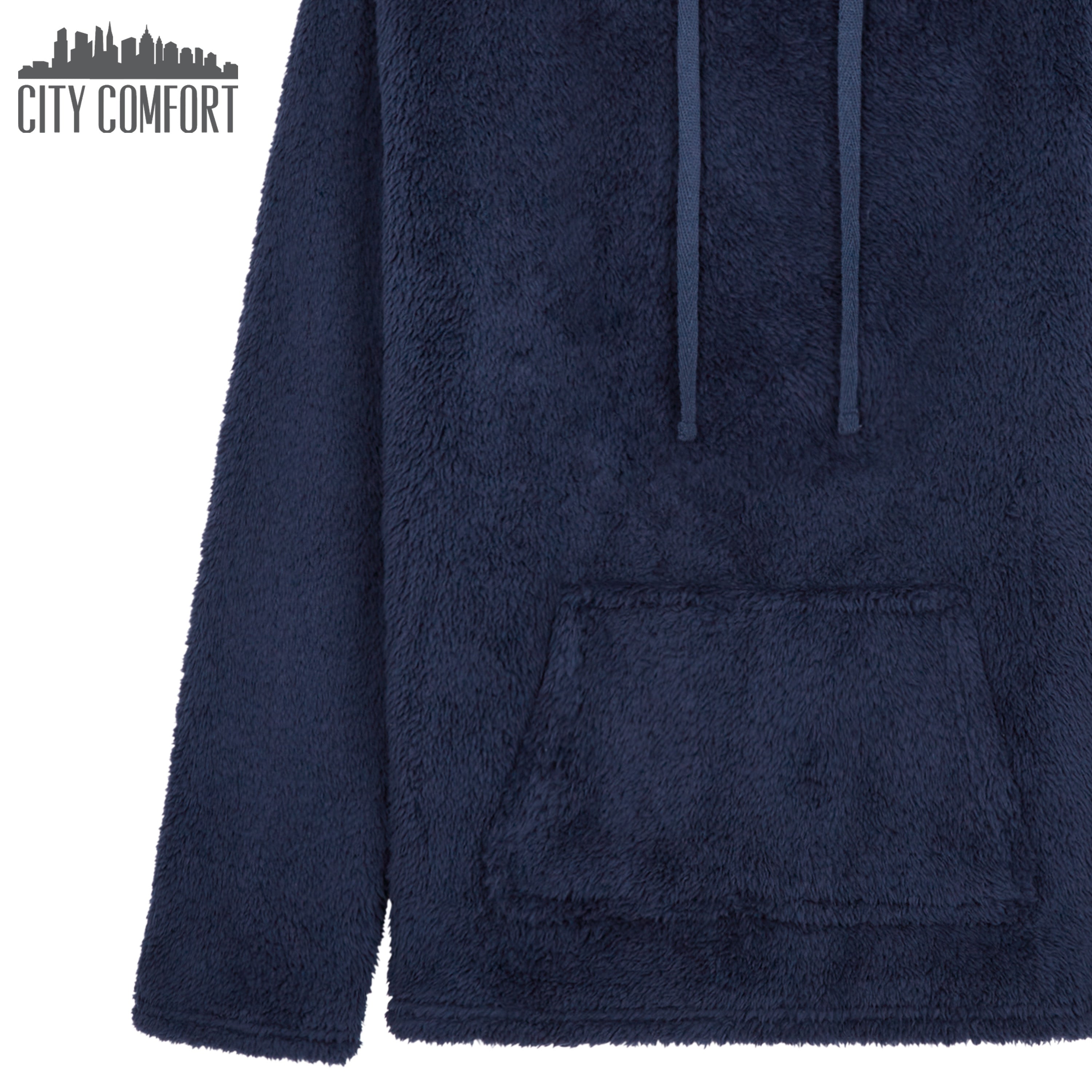 citycomfort-sweat-capuche-polaire-fille-bleu-marine-9-10-ans image 5