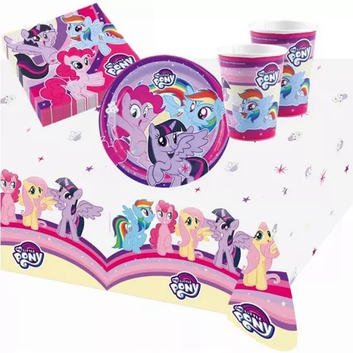 my-little-pony-kit-f-te-anniversaire-8-enfants-multicolore image 2