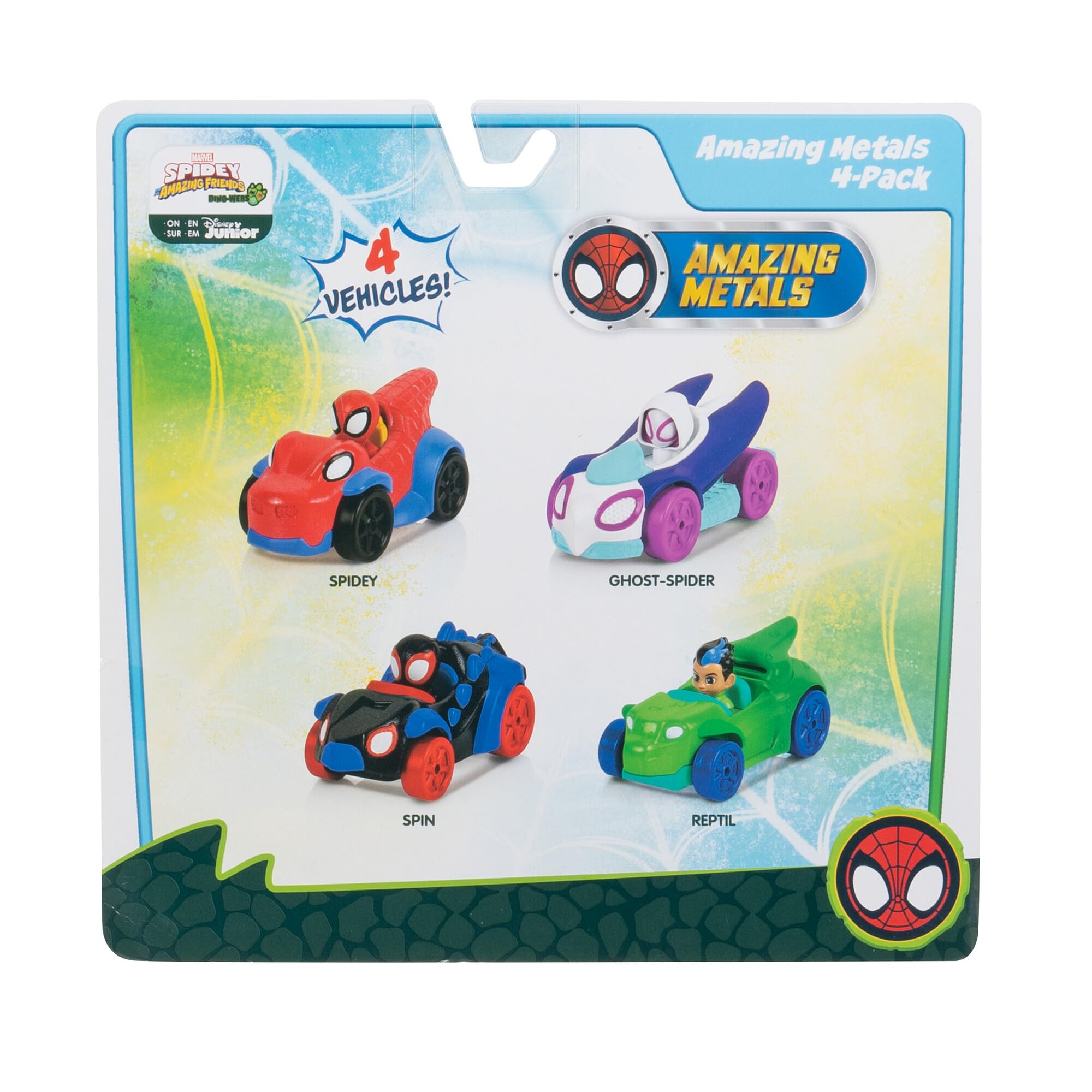 marvel-spidey-amazing-metals-pack-4-voitures-dino-7-5-cm image 3