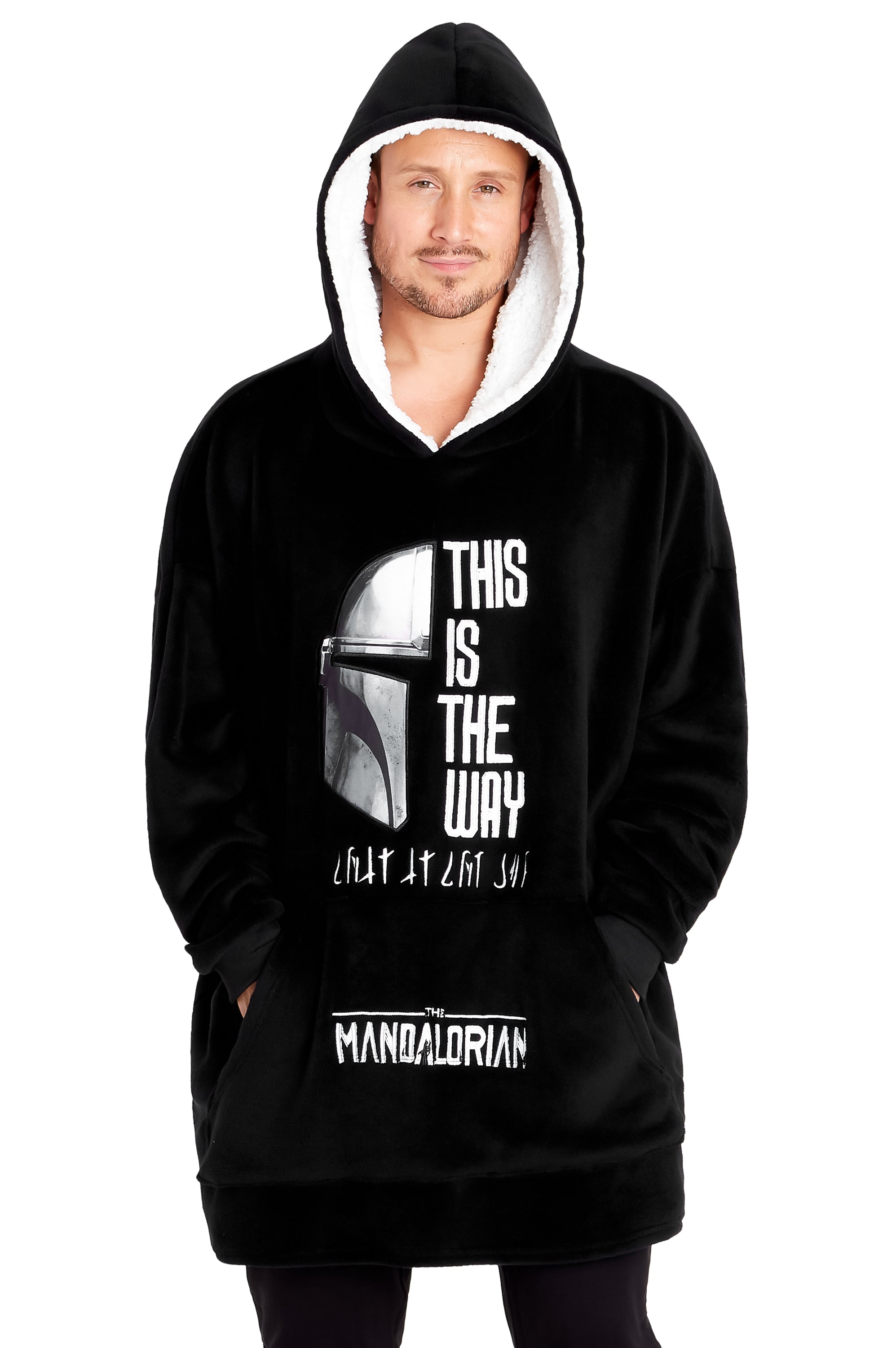 star-wars-mandalorian-sweat-plaid-capuche-homme-baby-yoda image 1