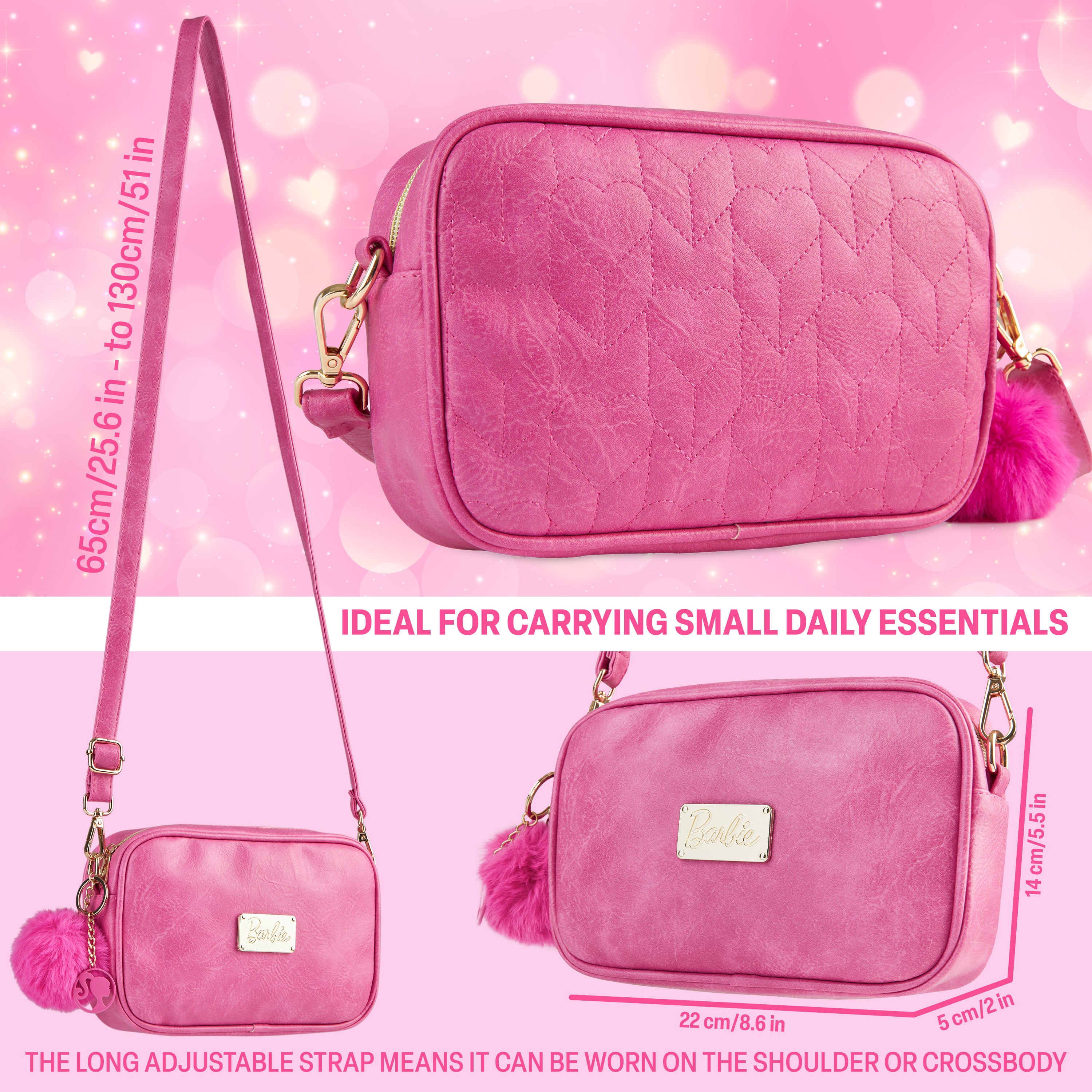 barbie-sac-fille-bandouli-re-zipp-sangle-r-glable-rose image 6