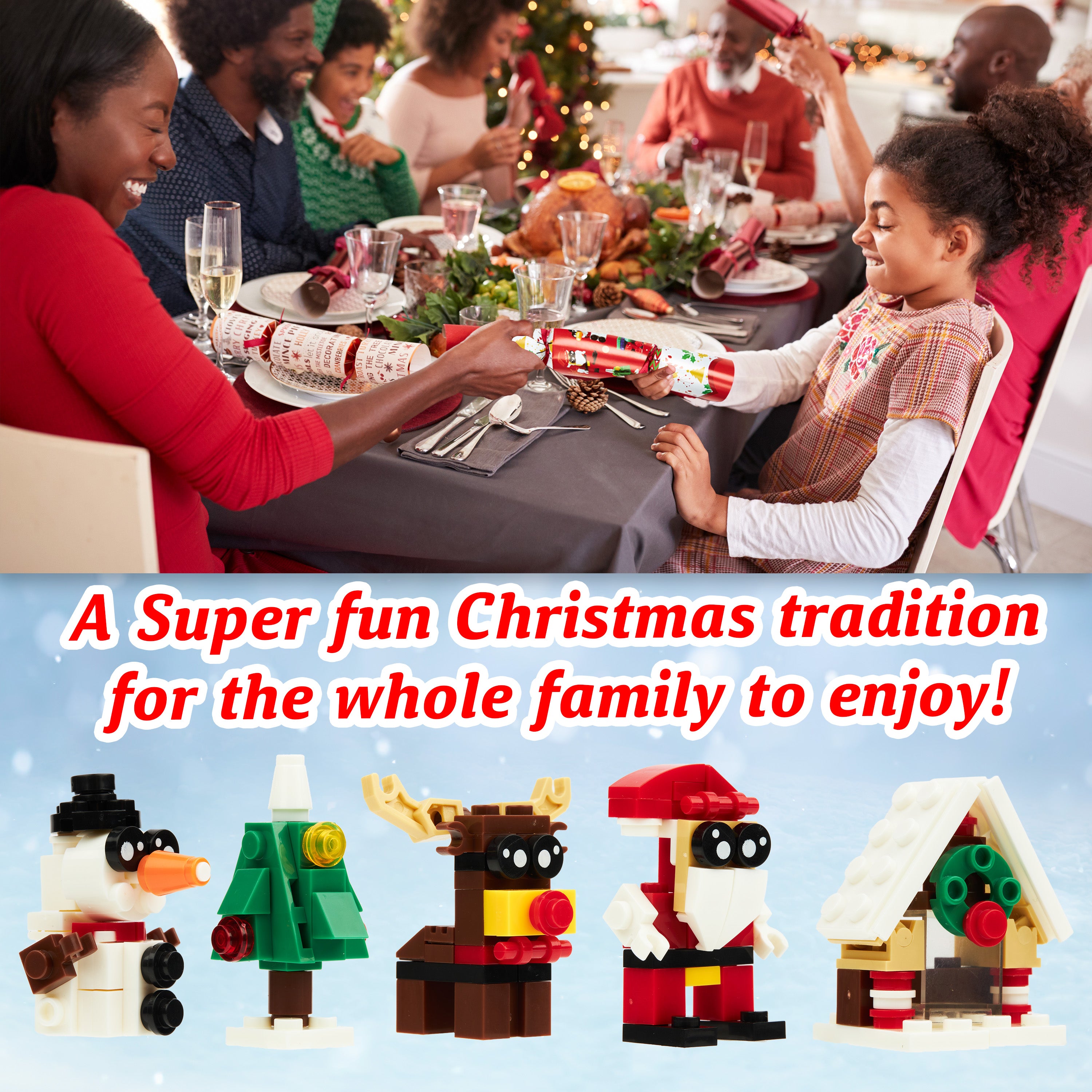 kreativekraft-christmas-crackers-p-tards-de-no-l-lot-de-6-block-toys image 4