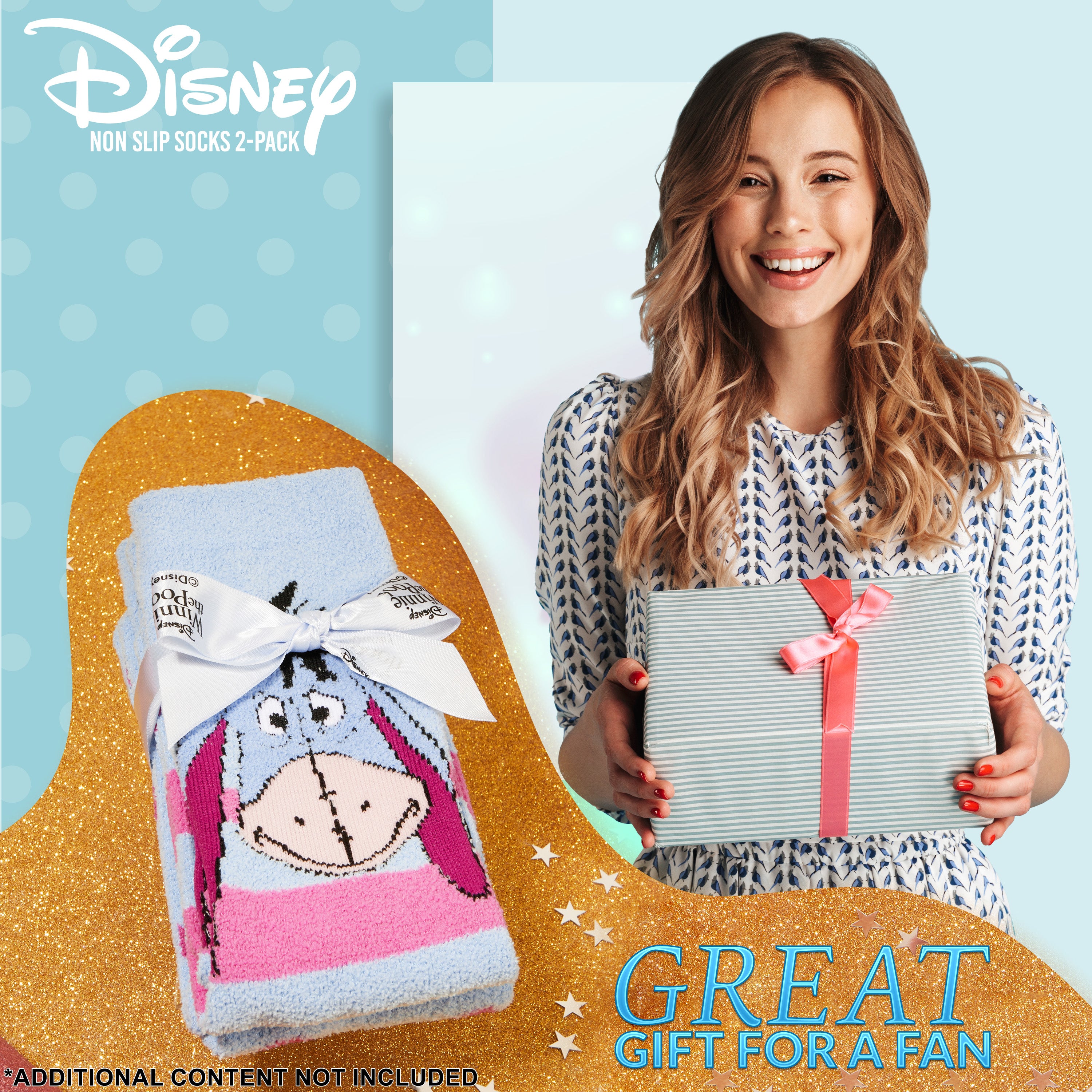 disney-chaussettes-pilou-femme-lot-2-bourriquet-antid-rapantes image 2