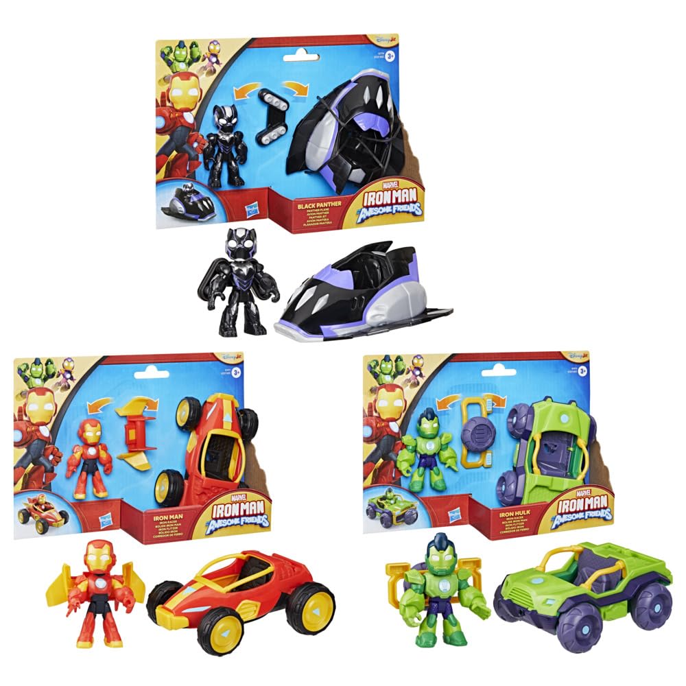hasbro-marvel-iron-man-pack-3-figurines-7-5-cm image 1