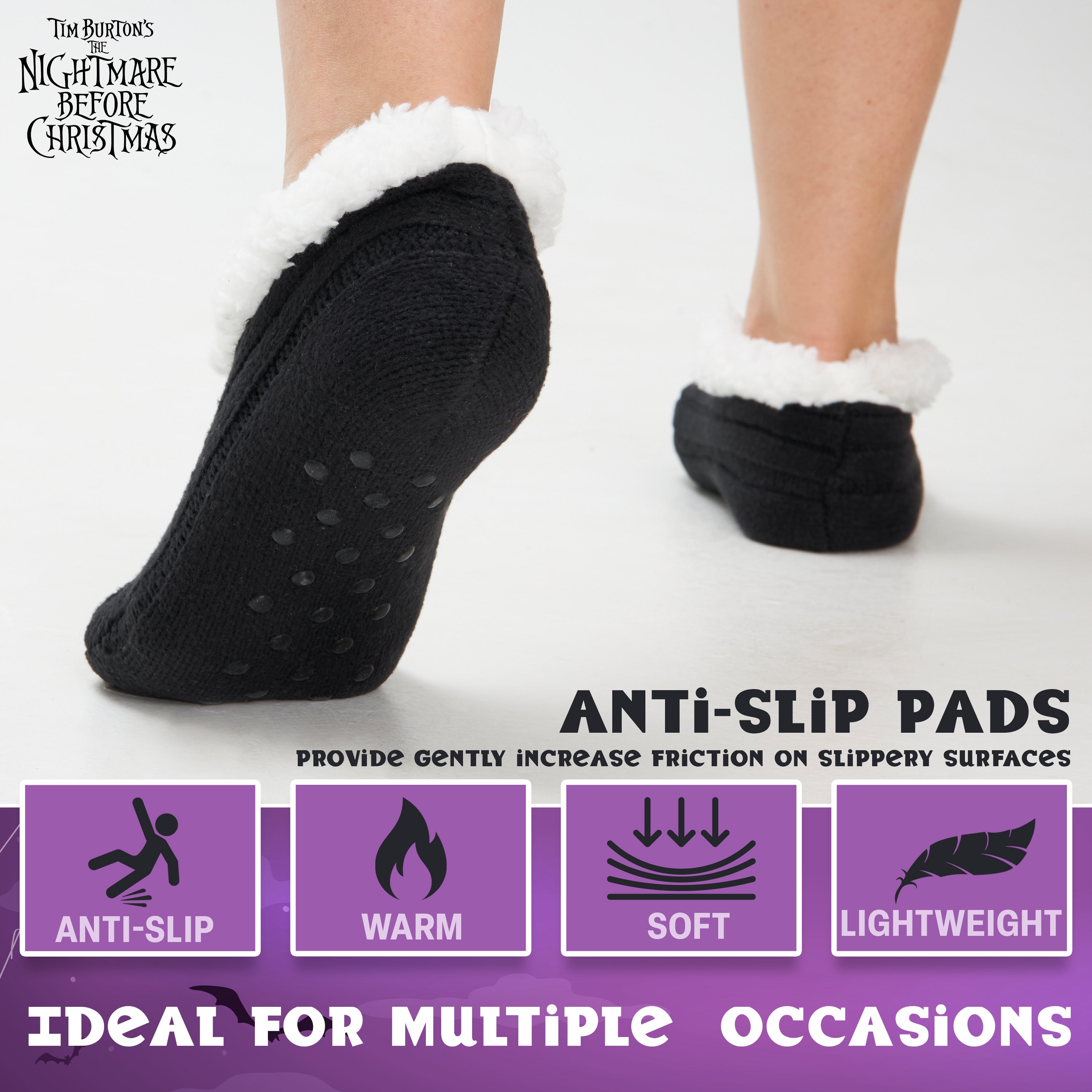 get-trend-women-disney-chaussons-ballerines-femme-sherpa-tricot image 4