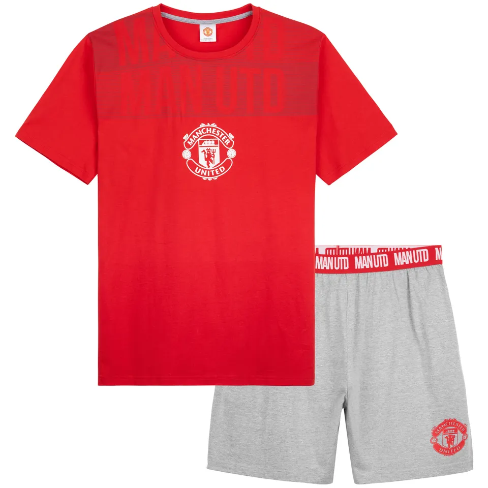 manchester-united-pyjama-homme-court-coton-2-pi-ces image 1
