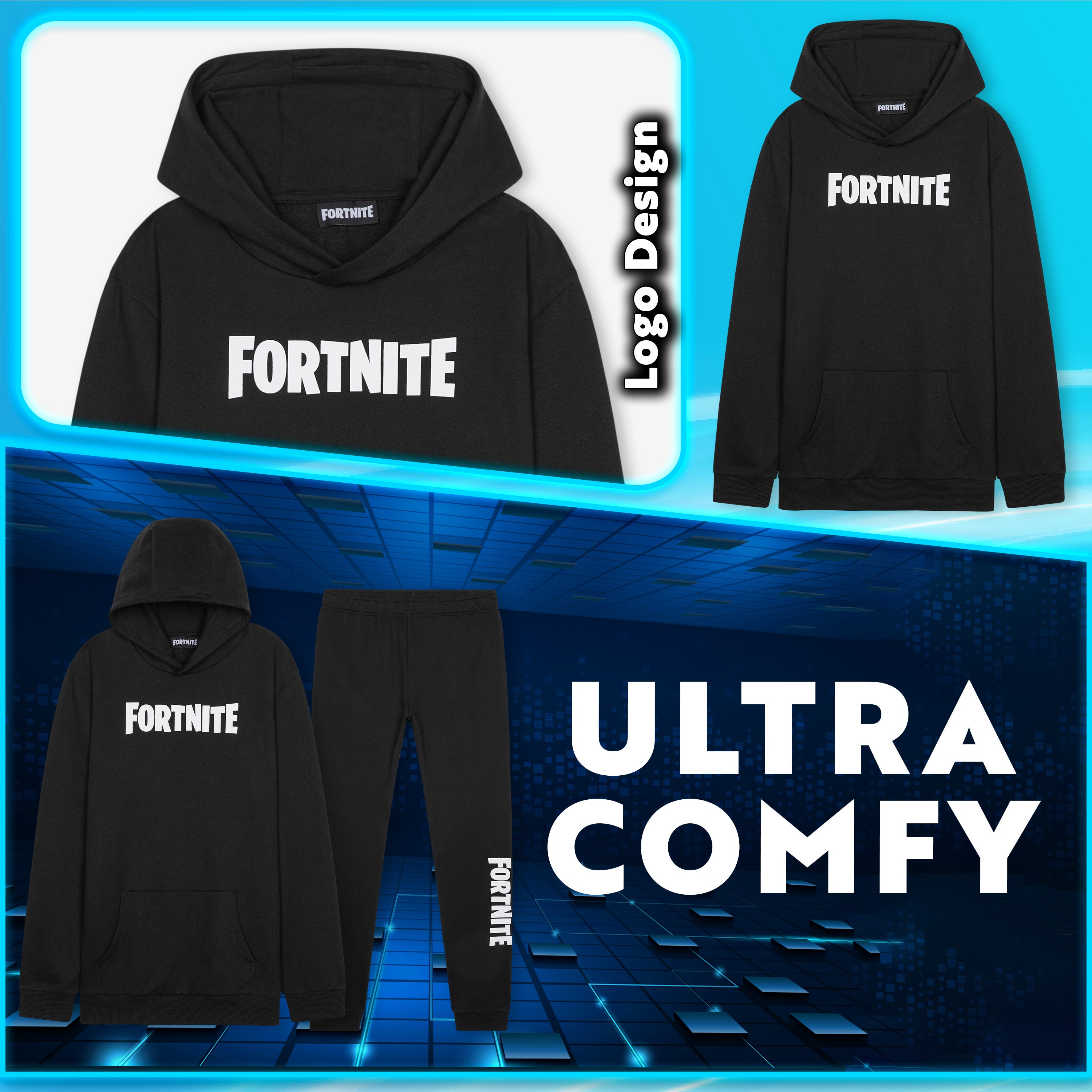 fortnite-surv-tement-gar-on-hoodie-jogging-13-14-ans image 5