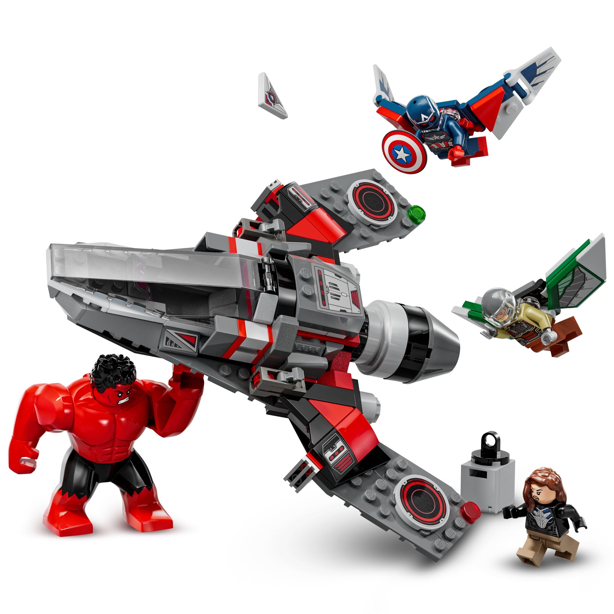 lego-marvel-76292-captain-america-vs-hulk-rouge-avion-7-ans image 2