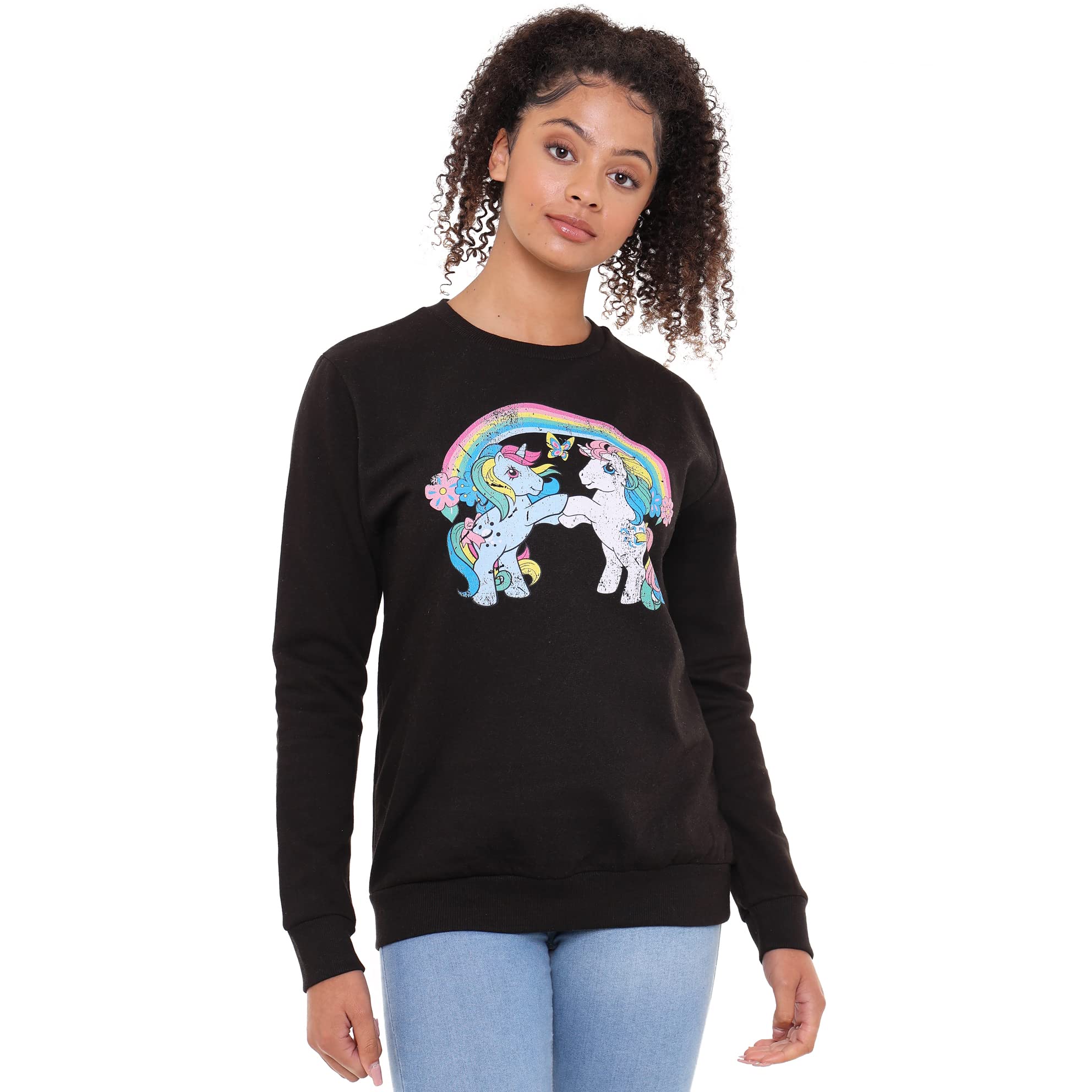 my-little-pony-sweat-papillon-col-rond-noir-femme-cotton-soul image 3