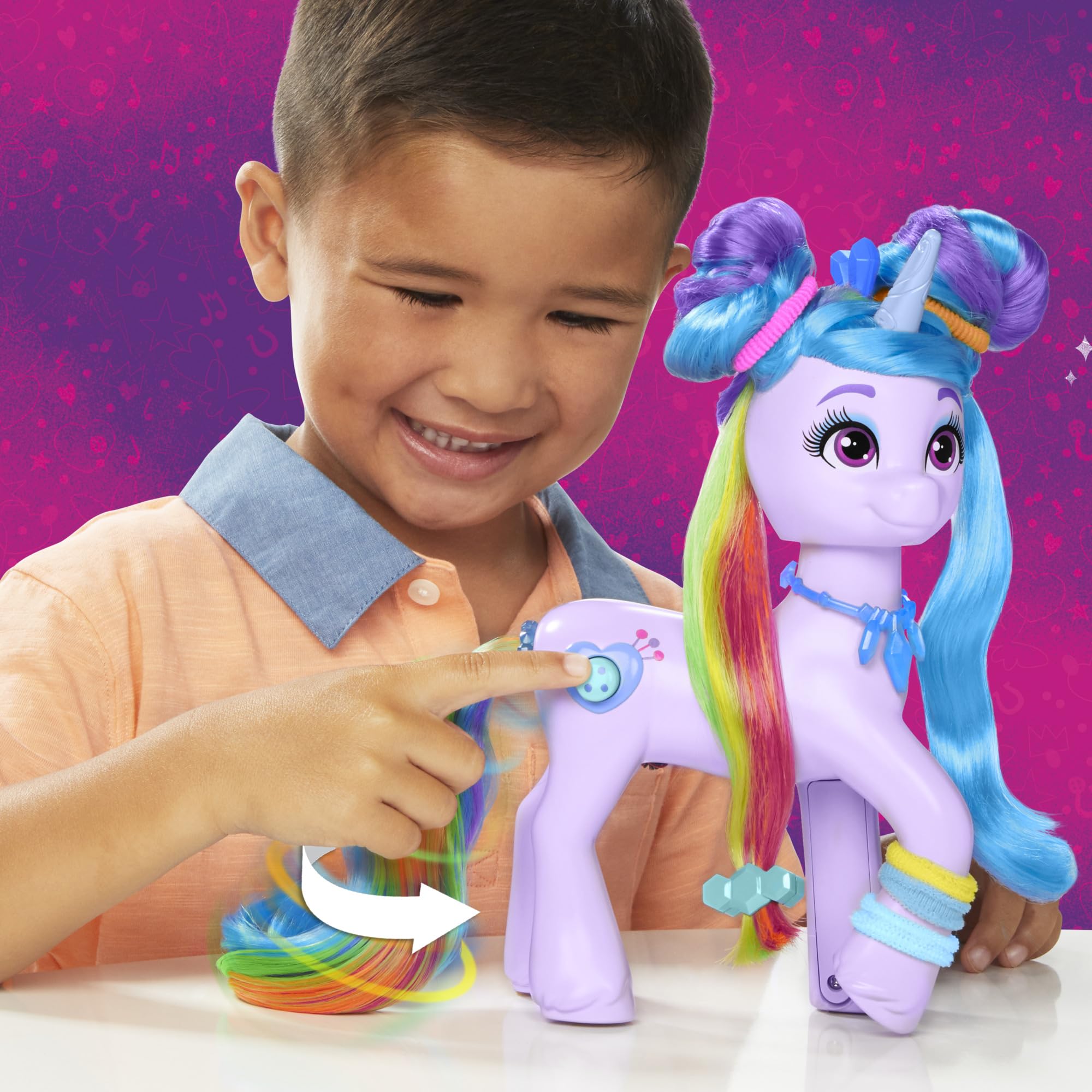 my-little-pony-izzy-moonbow-figurine-licorne-24-cm-arc-en-ciel image 3