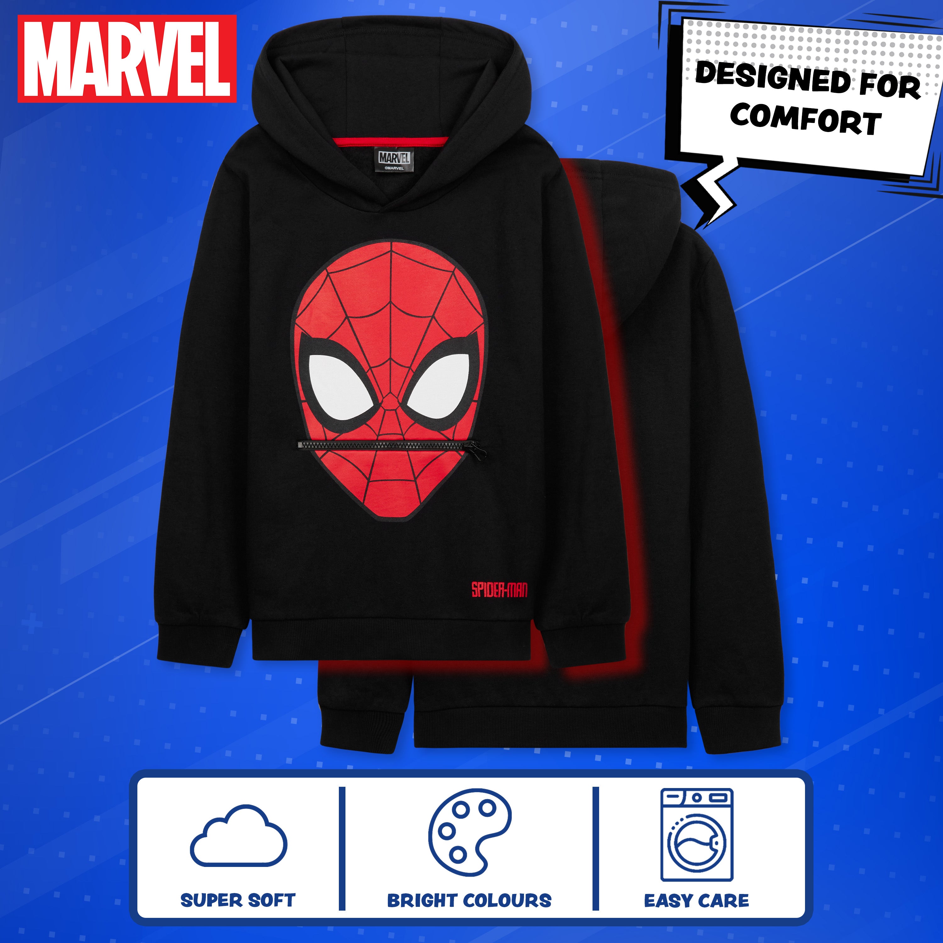 marvel-spider-man-boys-hoodie-sweat-enfant-spiderman-coton image 4