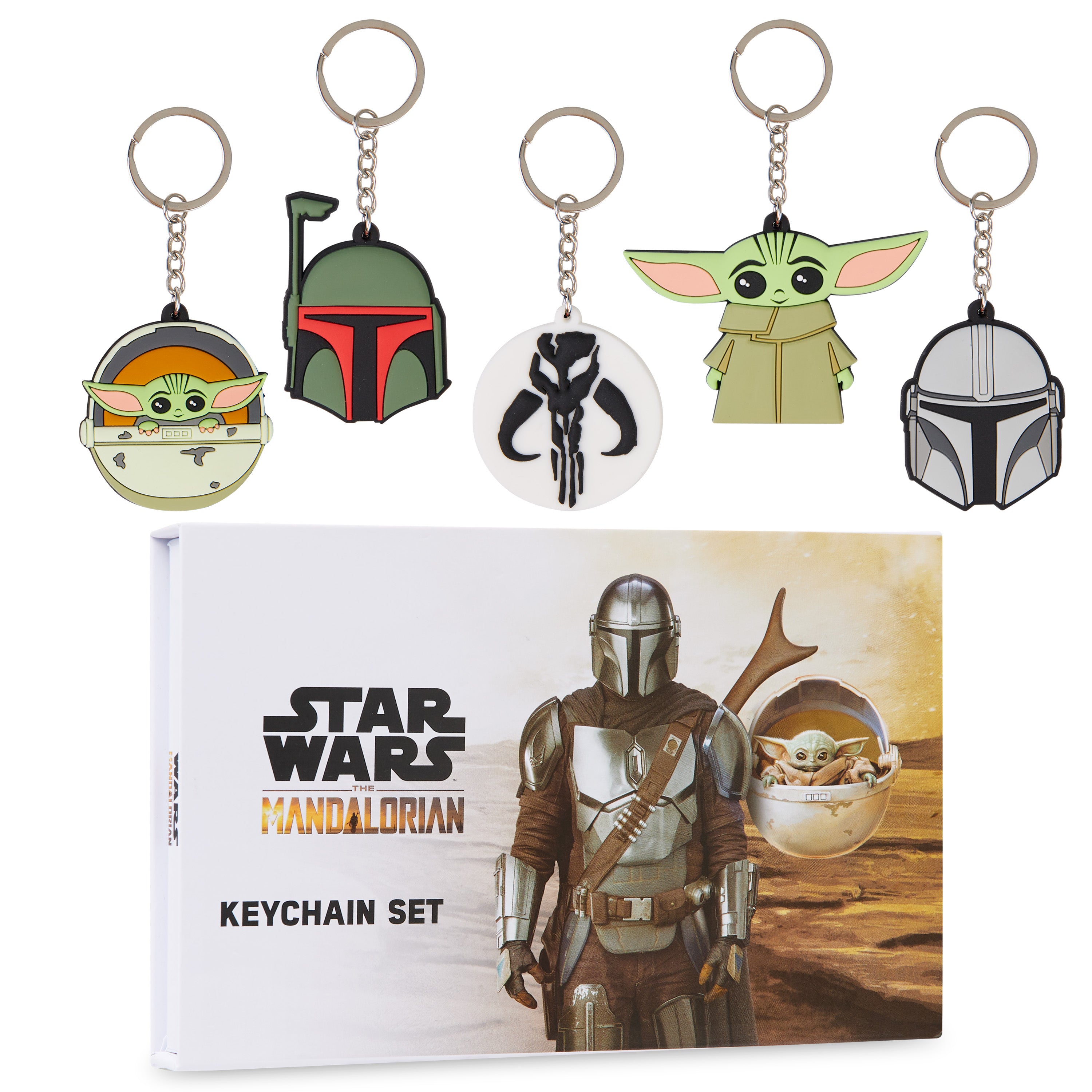 disney-mandalorian-porte-cles-enfant-set-caoutchouc-baby-yoda image 1