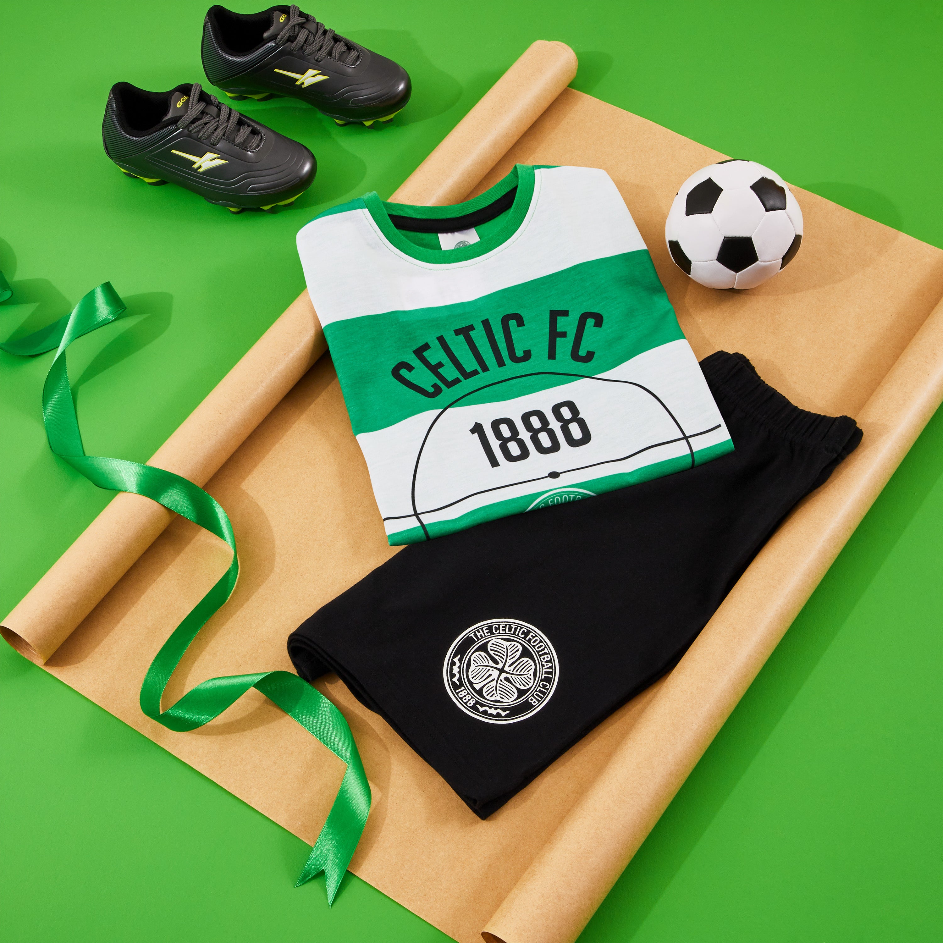 celtic-pyjama-court-gar-on-t-shirt-short-5-6-ans image 2