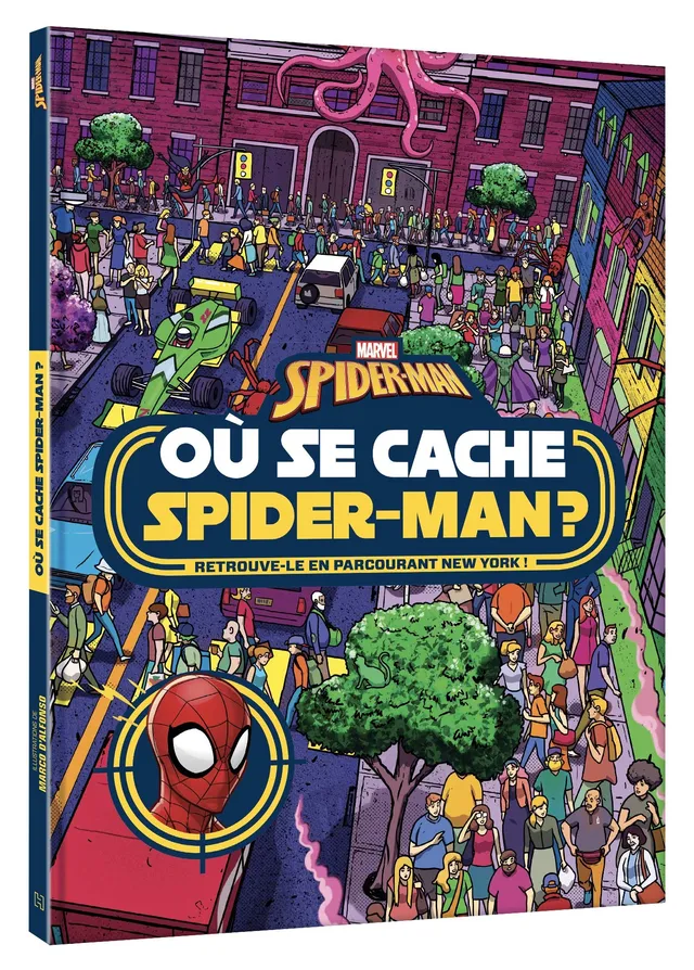spider-man-o-se-cache-spider-man-livre-cherche-et-trouve-marvel image 1