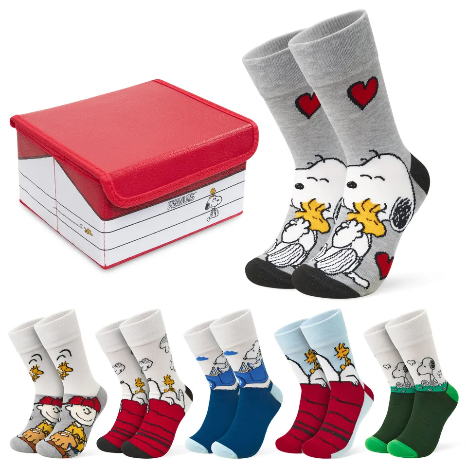 get-trend-snoopy-chaussettes-femme-mi-mollet-lot-6 image 1