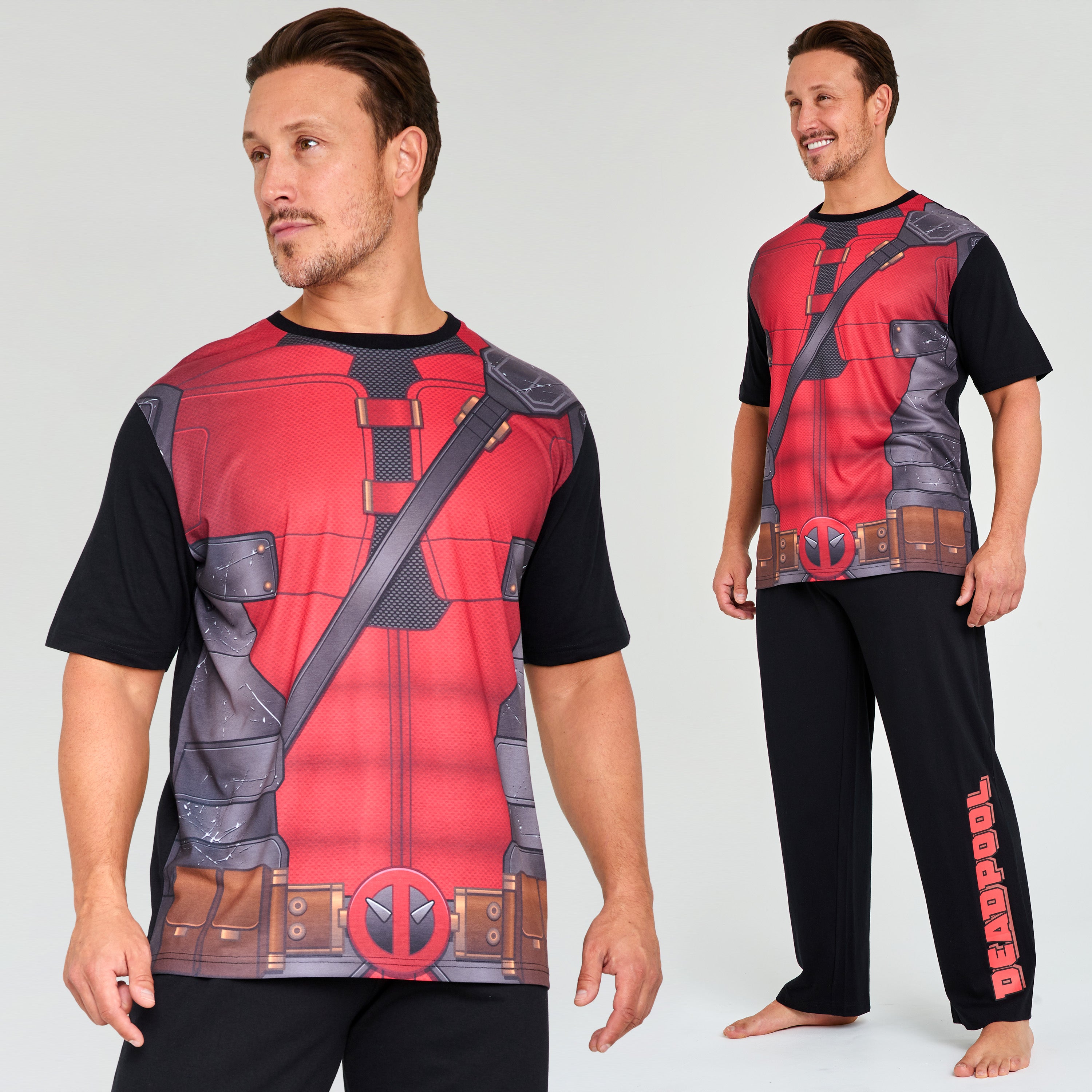 marvel-deadpool-wolverine-pyjama-homme-2-pi-ces-t-shirt-pantalon image 5