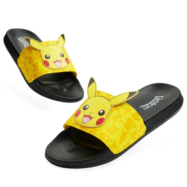 pokemon-claquettes-gar-on-jaunes-piscine-et-plage image 1