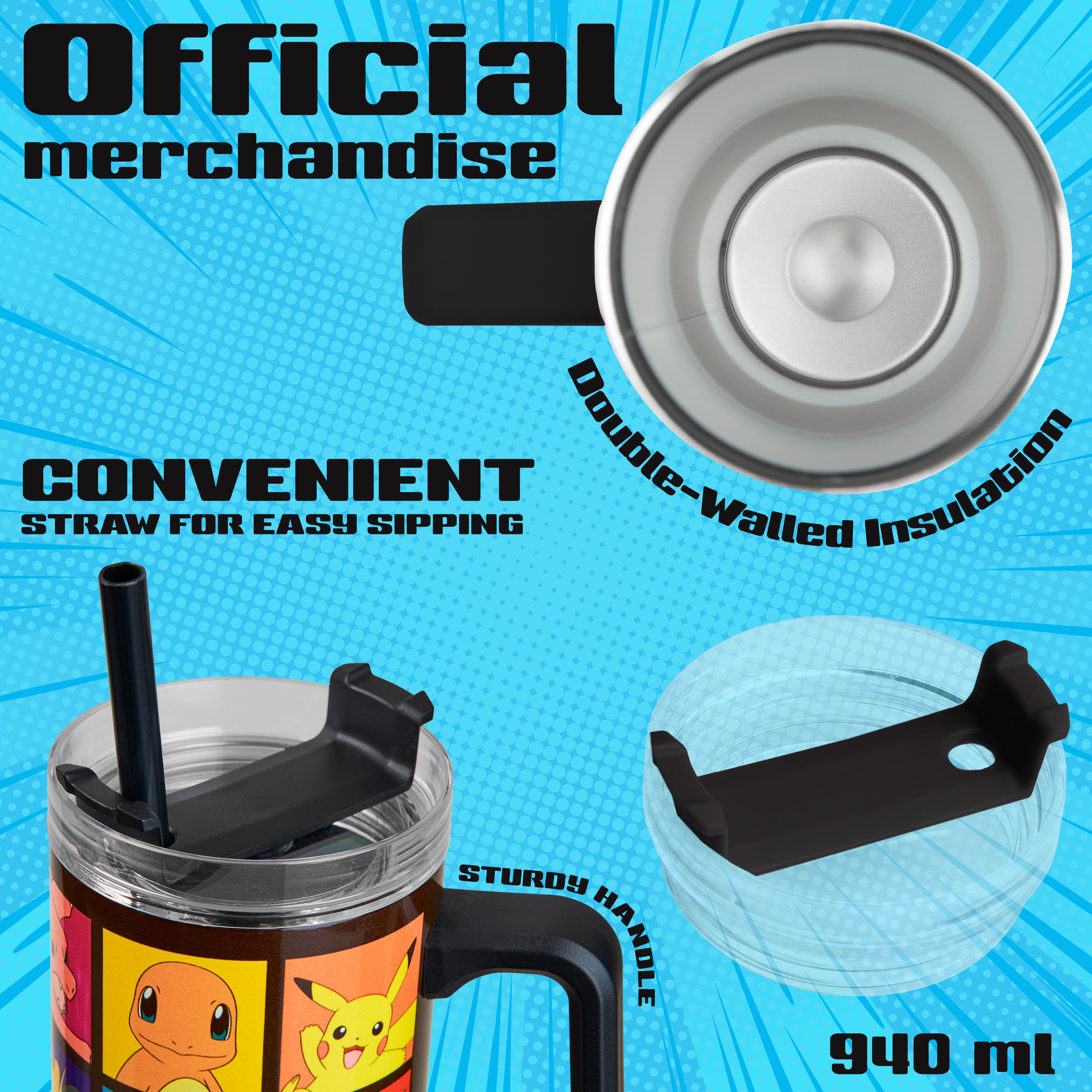 get-trend-pokemon-gourde-isotherme-940ml-avec-paille-et-poign-e image 5