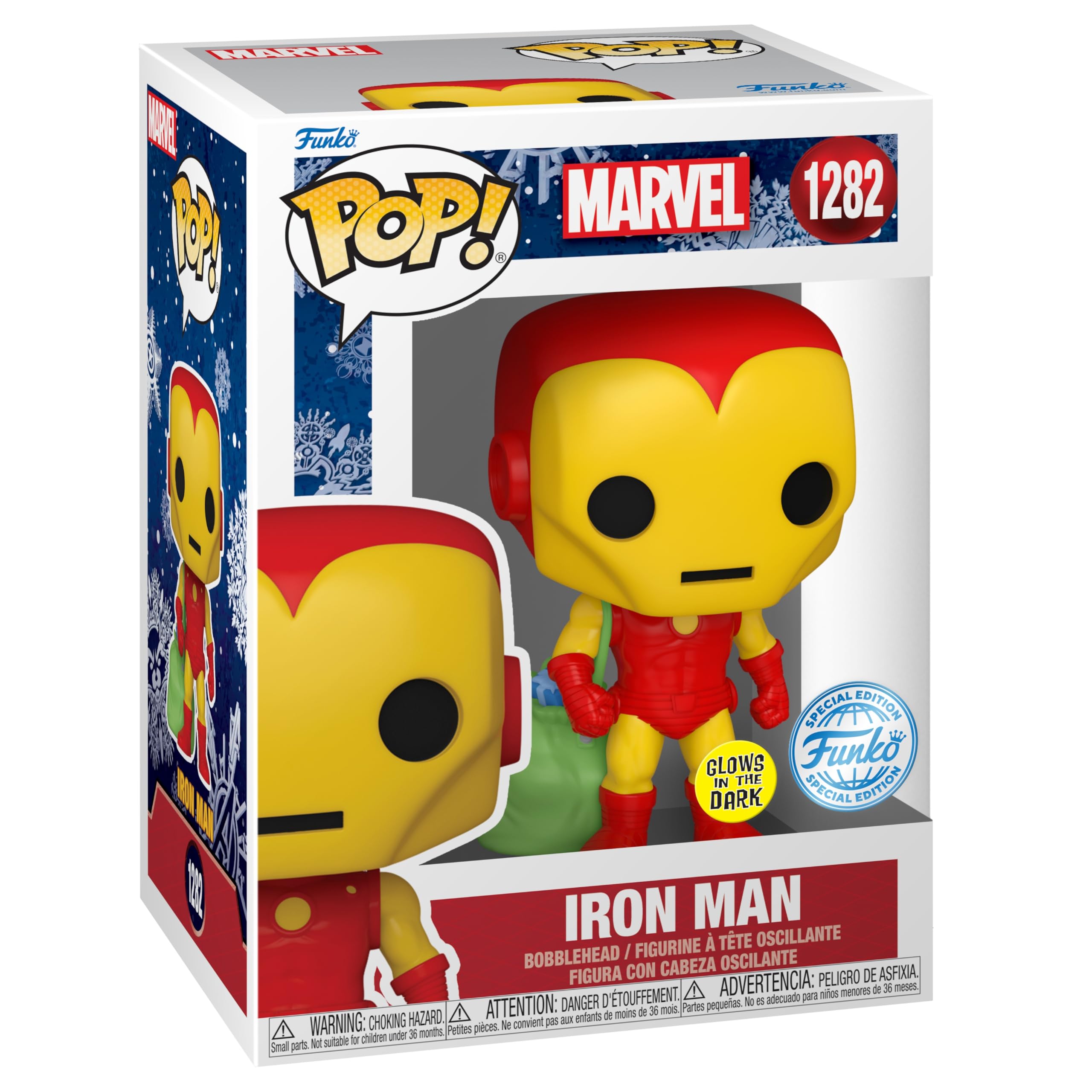 funko-pop-holiday-iron-man-phosphorescent-coffret-figurine-t-shirt-xl image 3