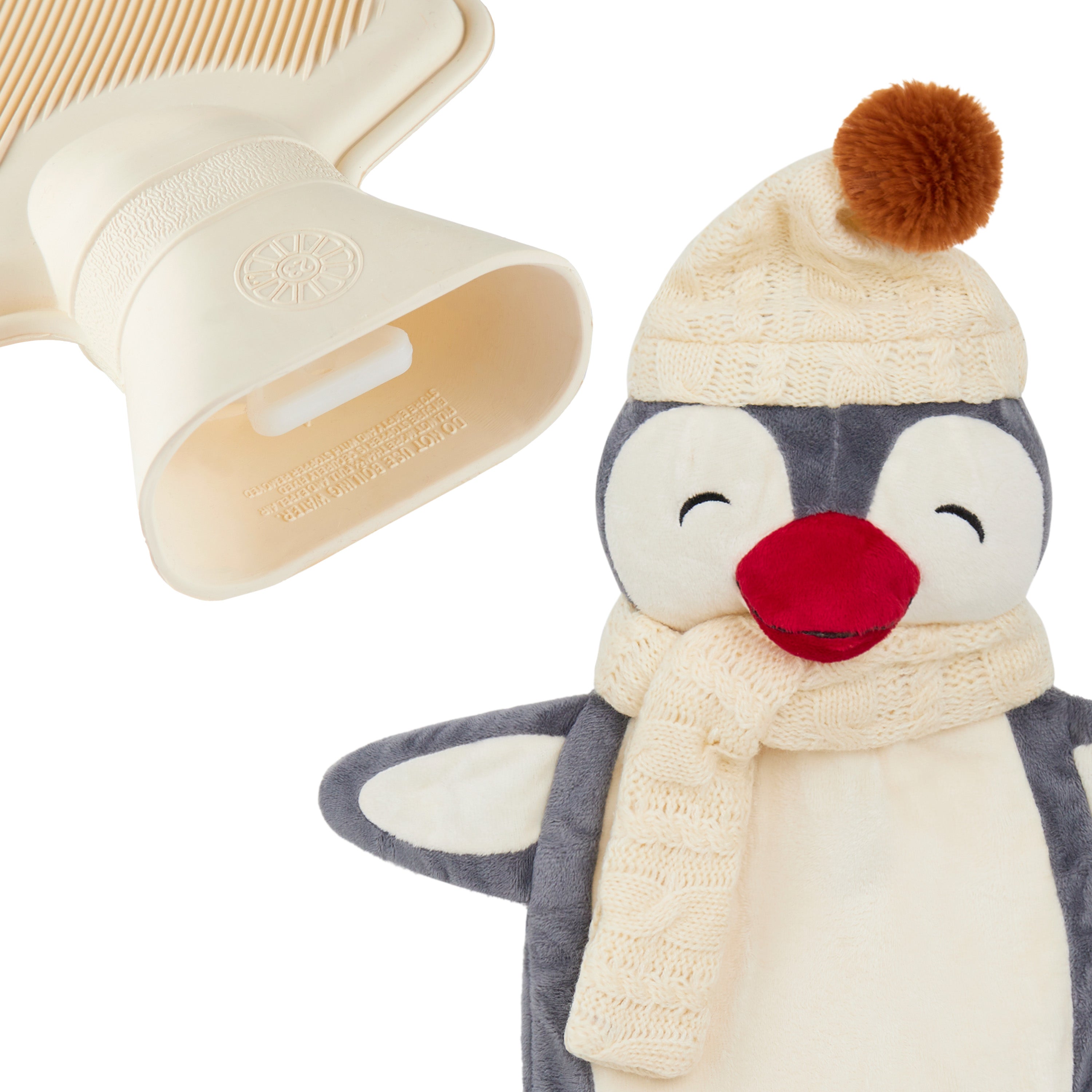 get-trend-bouillotte-housse-pingouin-gris-polaire-1-litre image 3